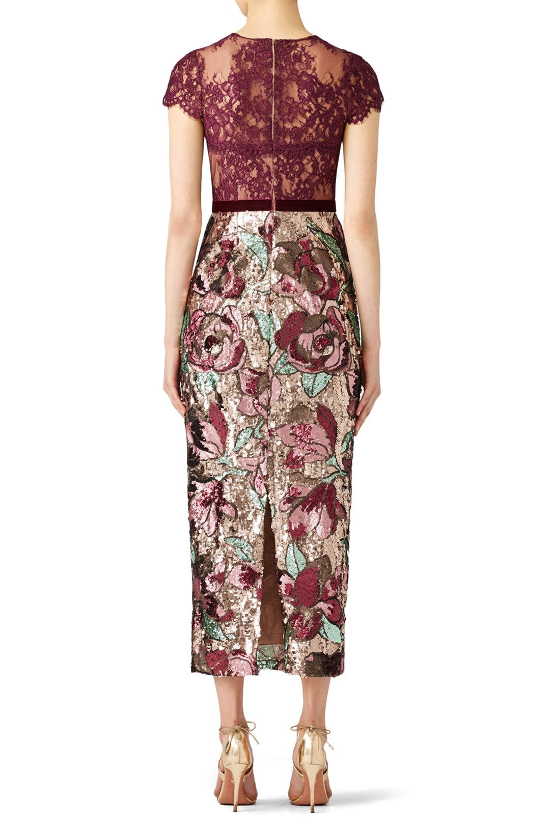 Artwork Sequin Dress by Marchesa Notte 1