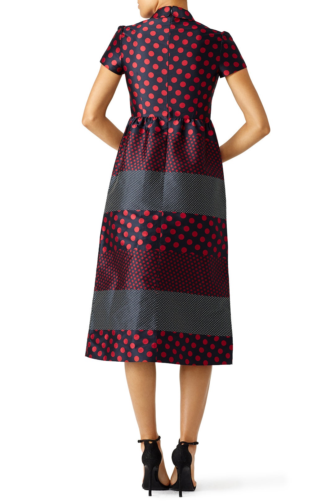 Red Contrast Polka Dot Dress by RED Valentino 1