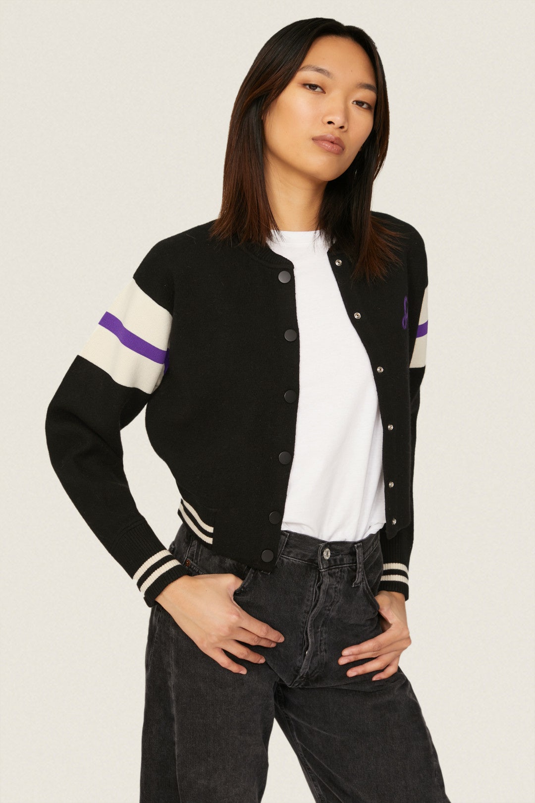 Ashton Varsity Cardigan by Sandro 1