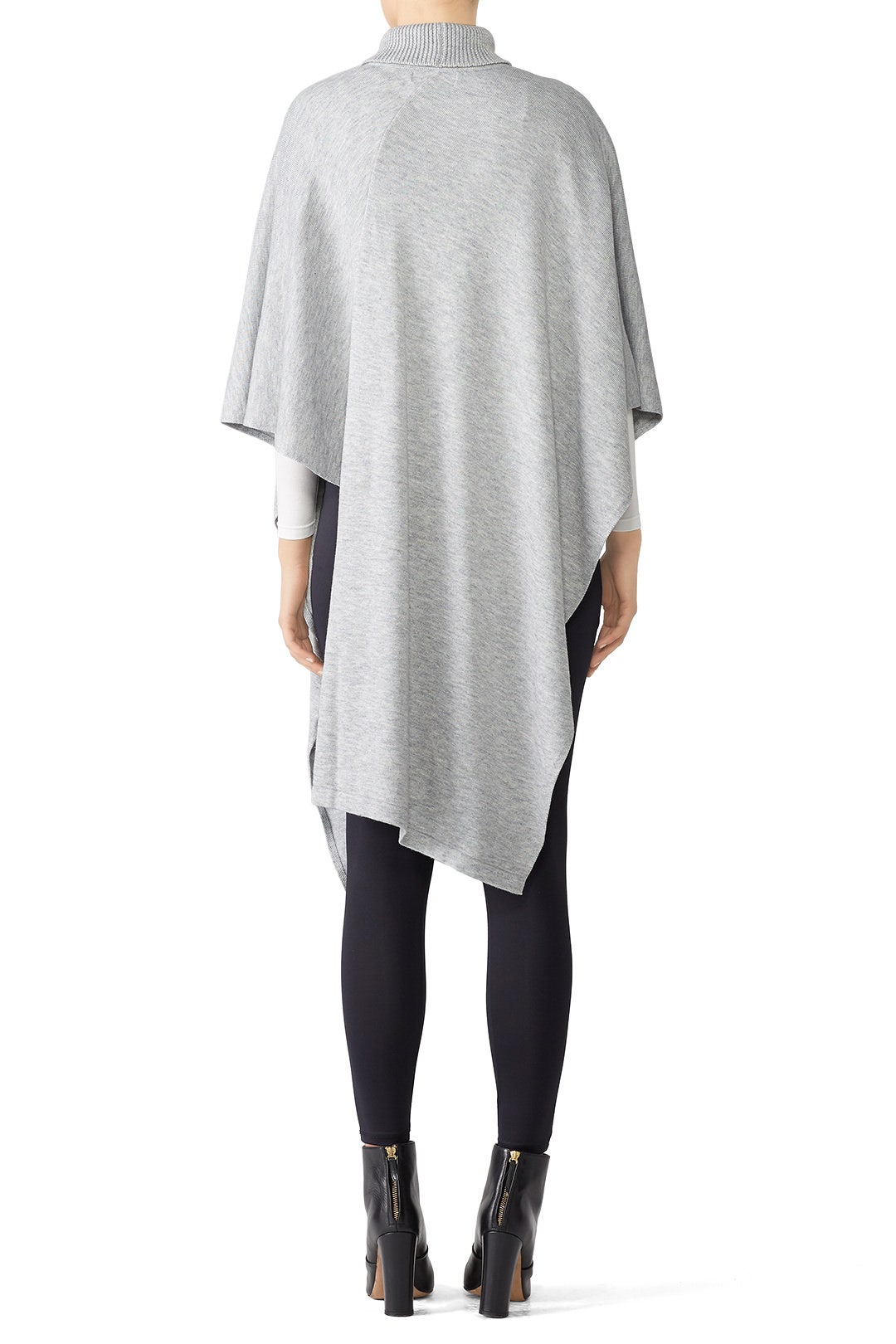 Heather Grey Poncho by Slate & Willow 2