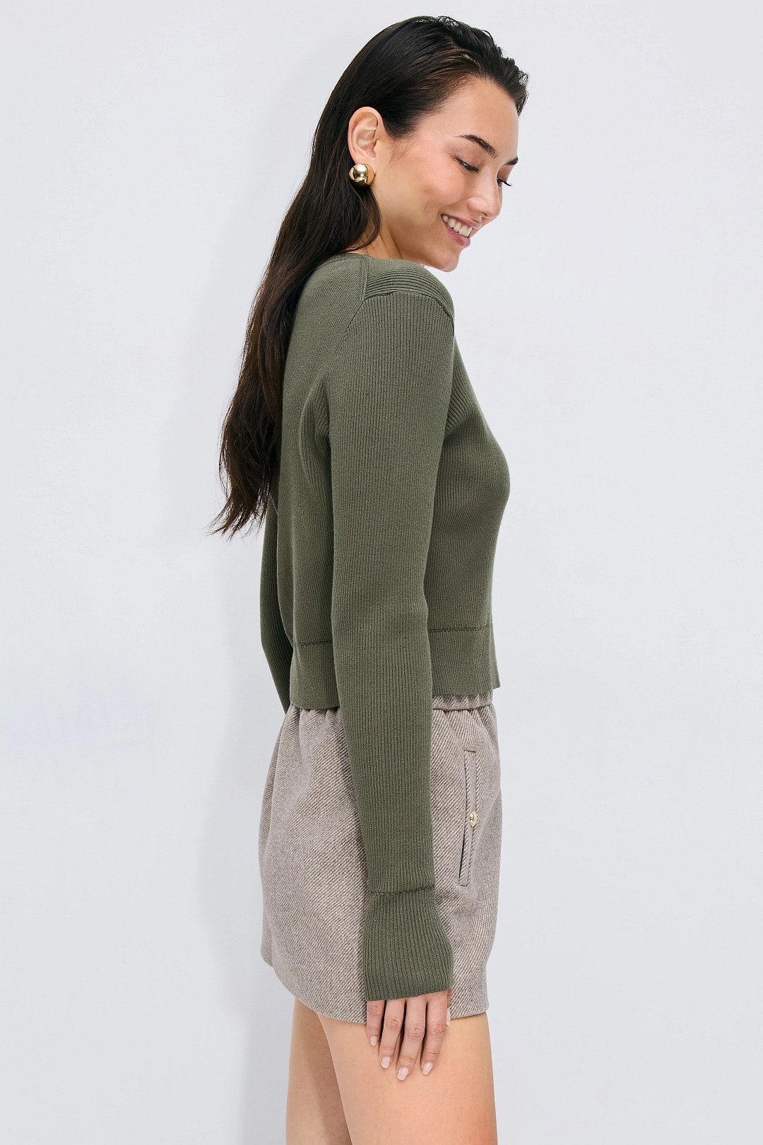 Crew Neck Cardigan by Toccin 1