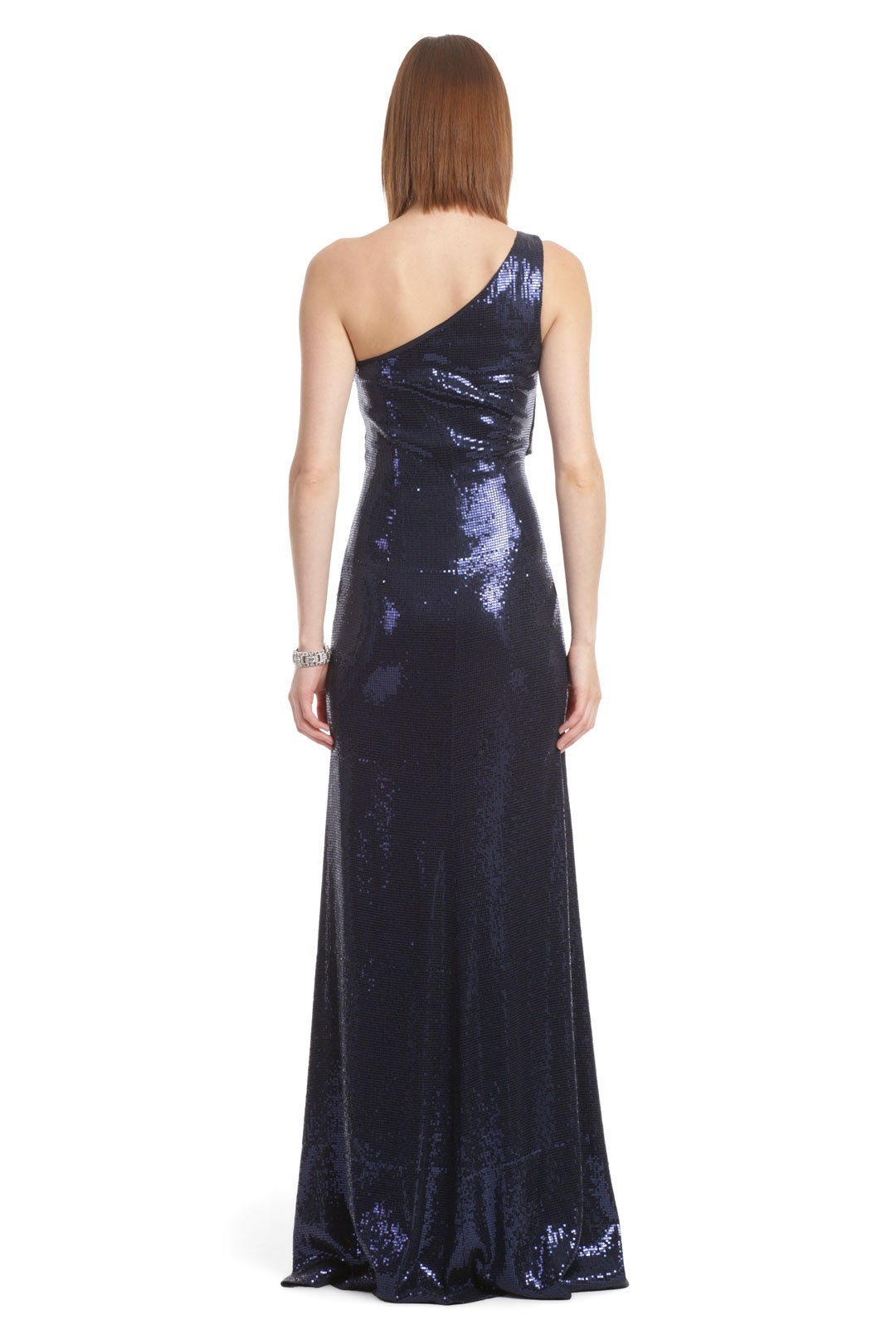 Navy Sequin Sultry Gown by David Meister Rent the Runway
