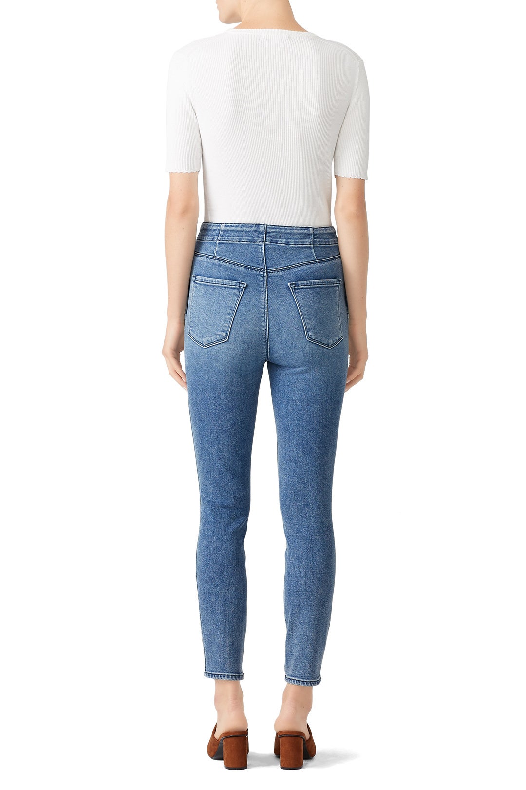 Natasha High Crop Skinny Jeans by J BRAND 1