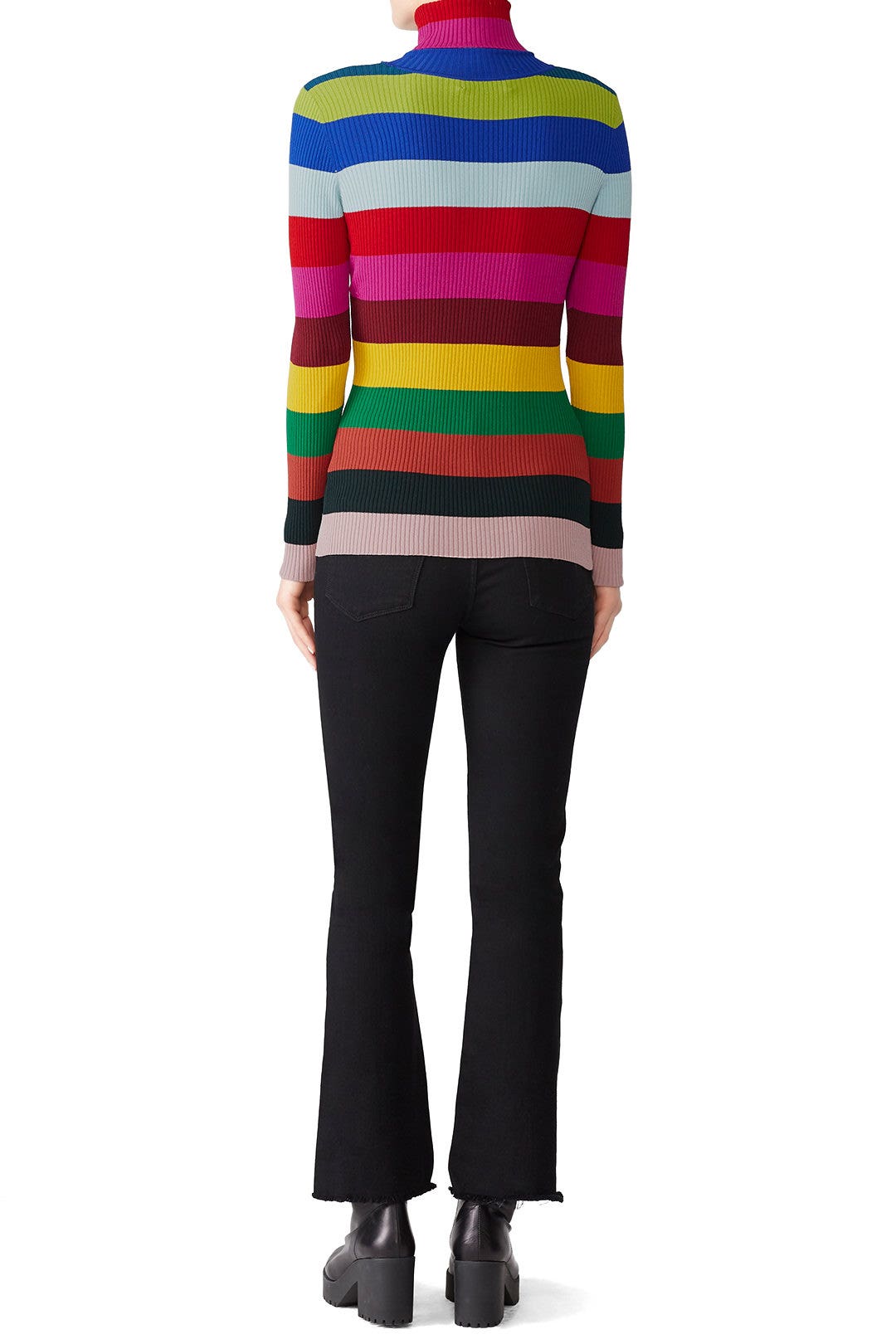Rib Turtleneck Pullover by Milly 2