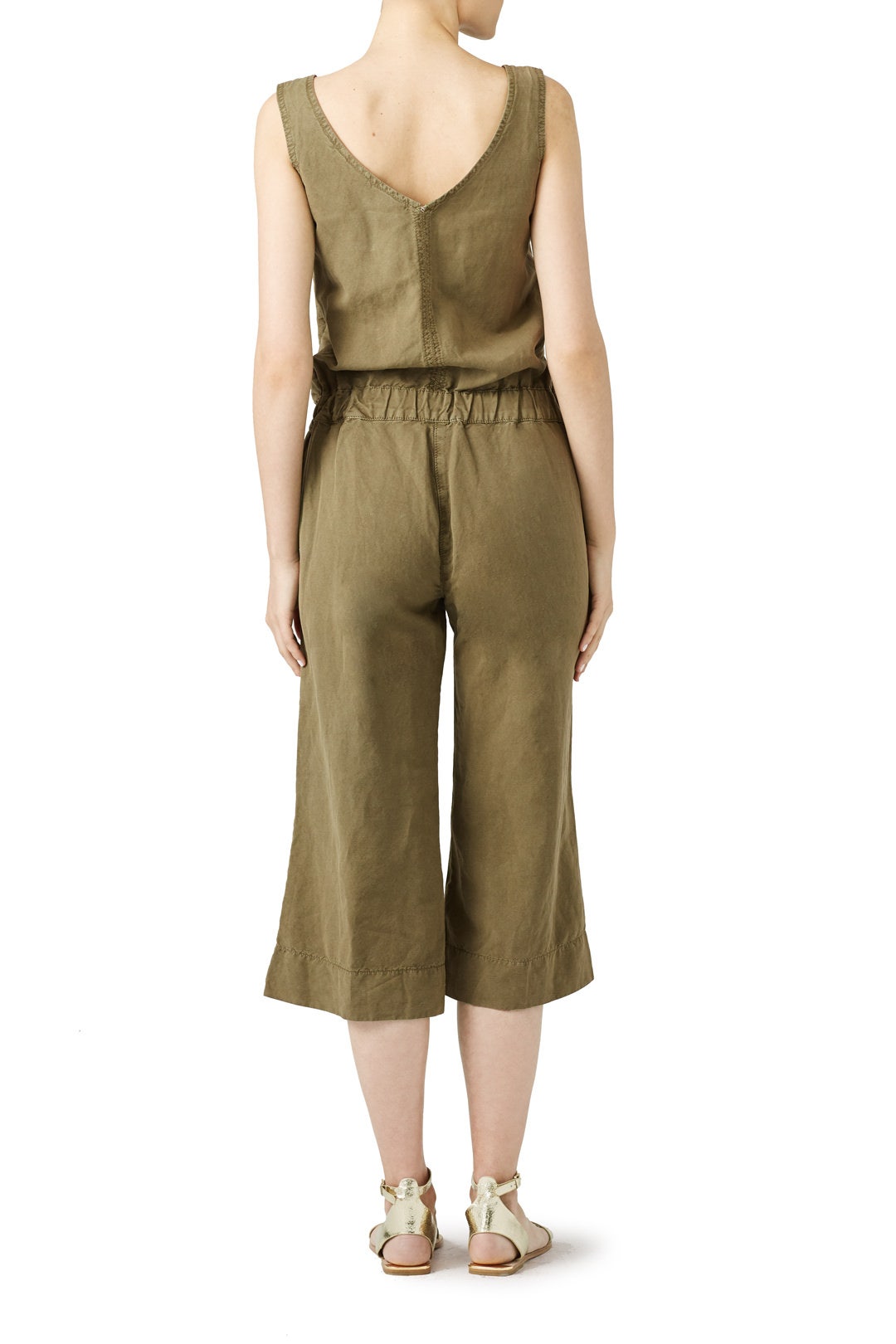 Khaki Anusha Jumpsuit by Deby Debo 1