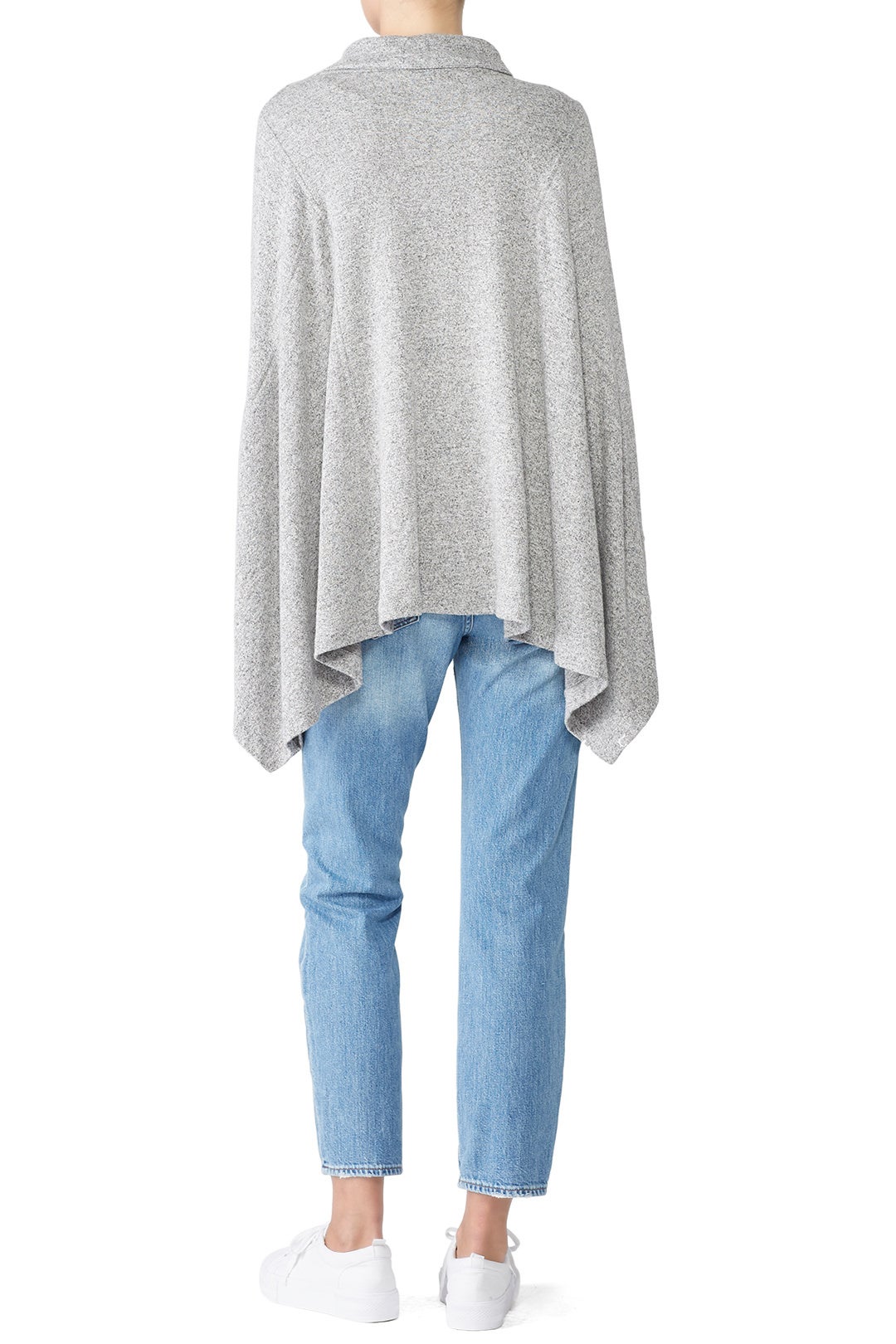 Heather Cowl Neck Poncho by Fifteen Twenty 1