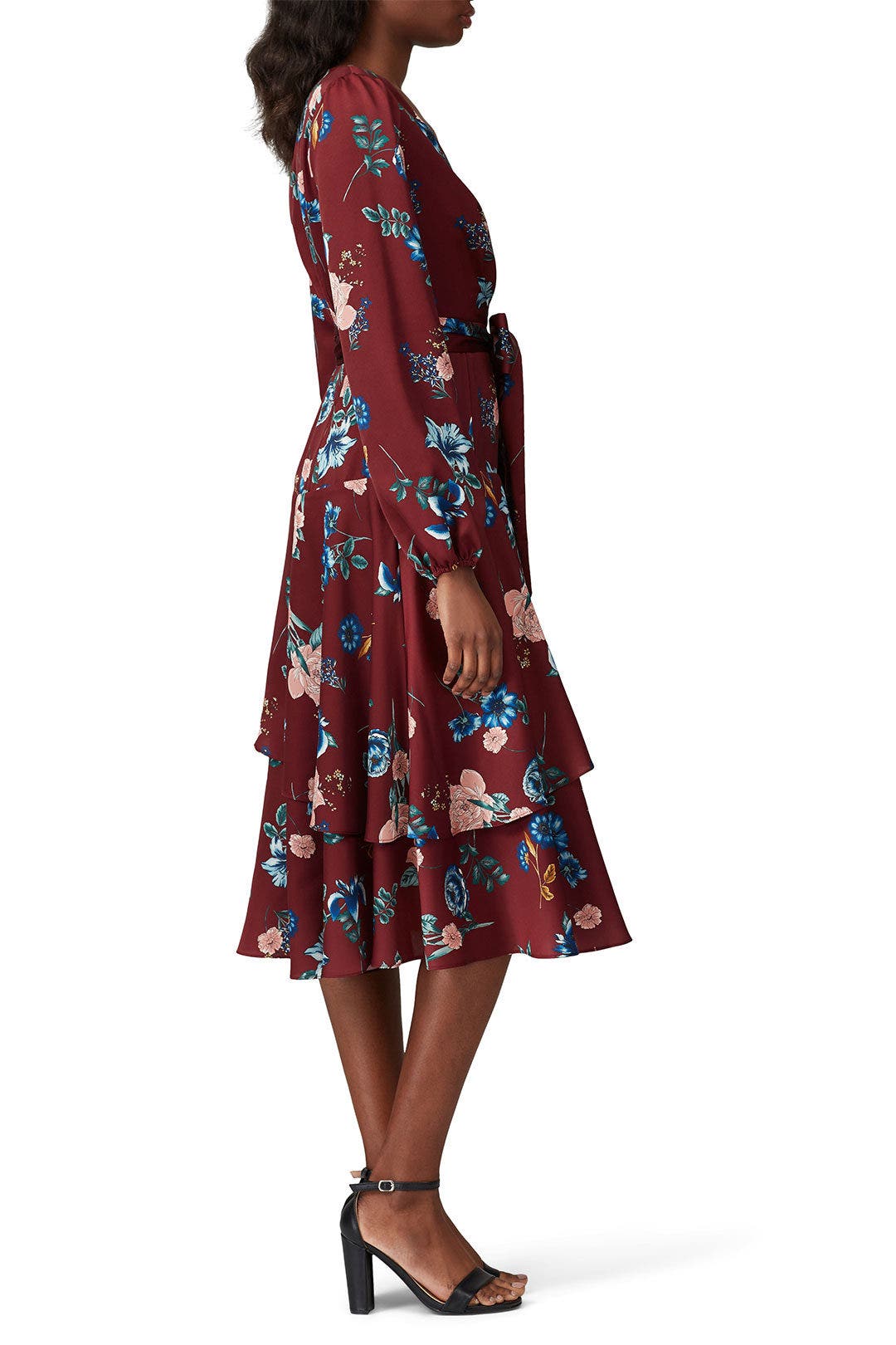 Floral Tiered Wrap Dress by Great Jones 2