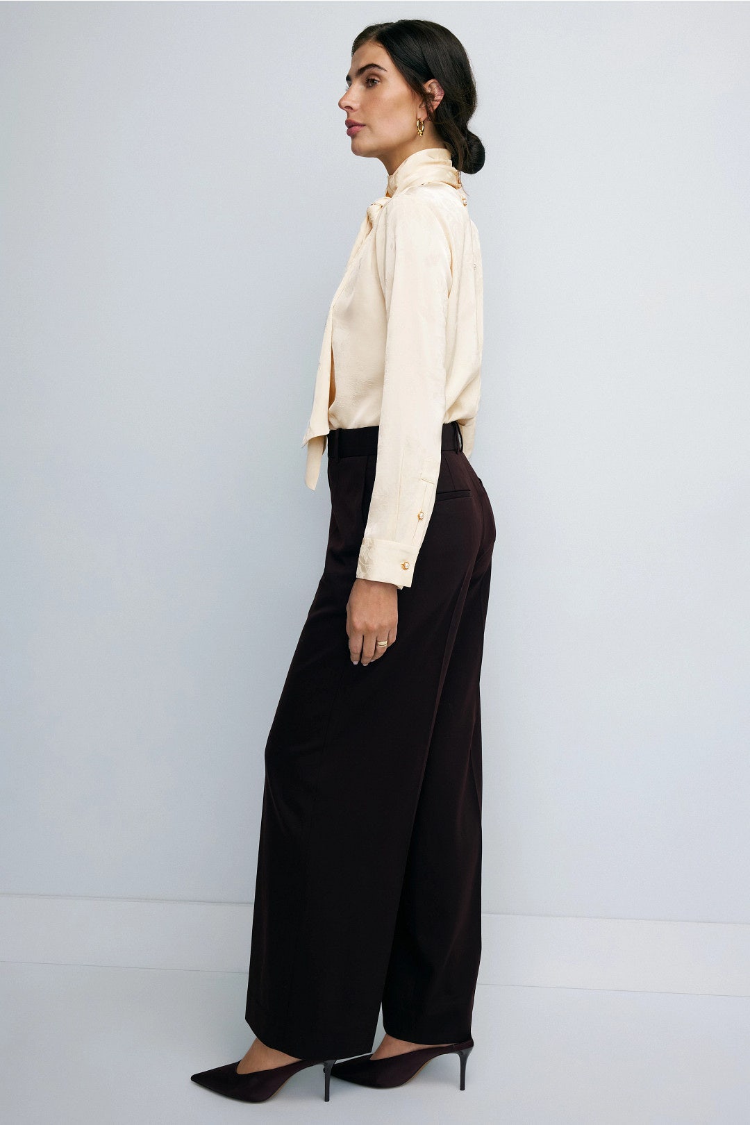 Jacquard Bow Neck Blouse by Adam Lippes x RTR 1