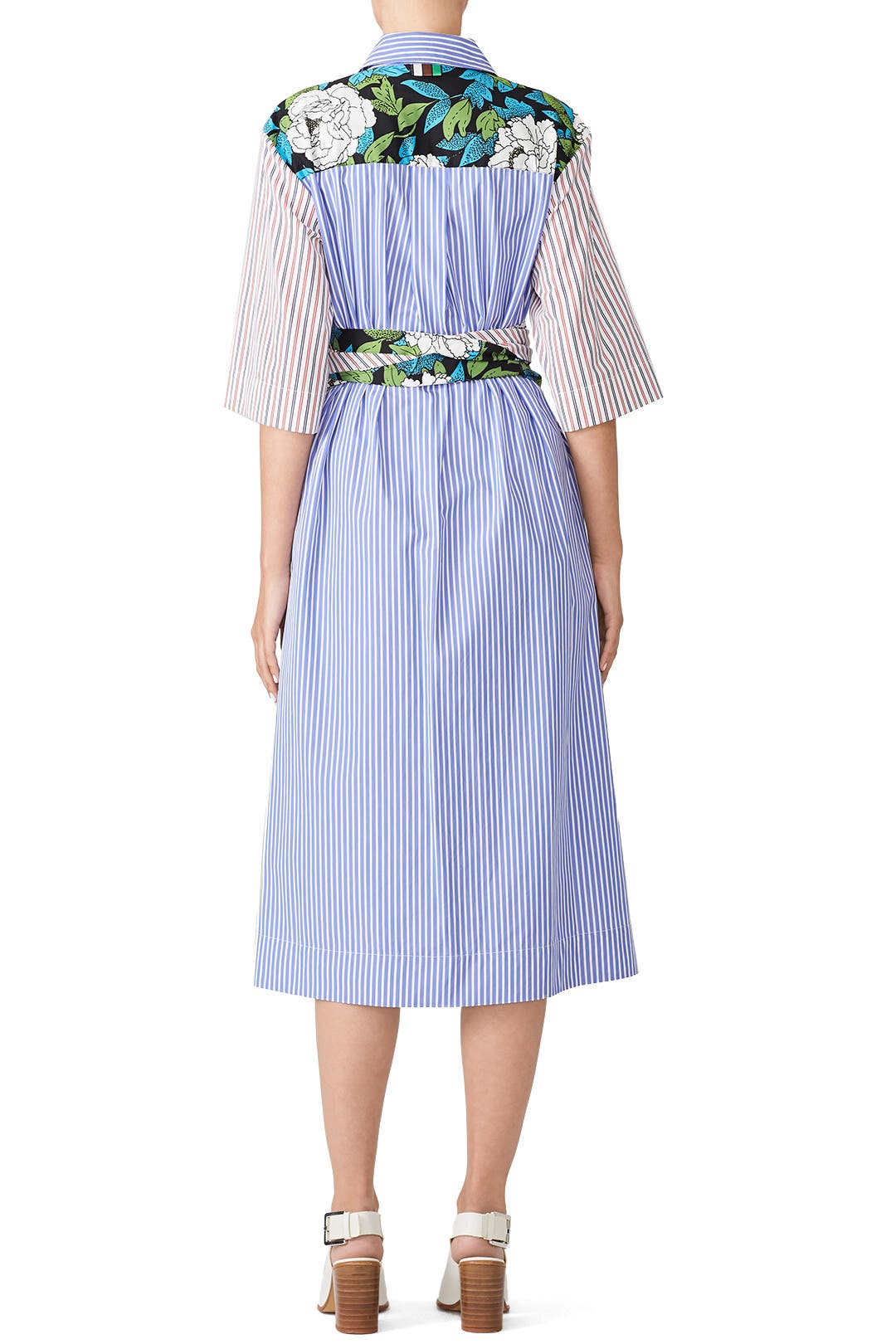 SALE！DIANE VON FURSTENBERG♪Blaineコットンシャツドレス Diane Von Furstenberg Blaine Floral-print Stretch-cotton