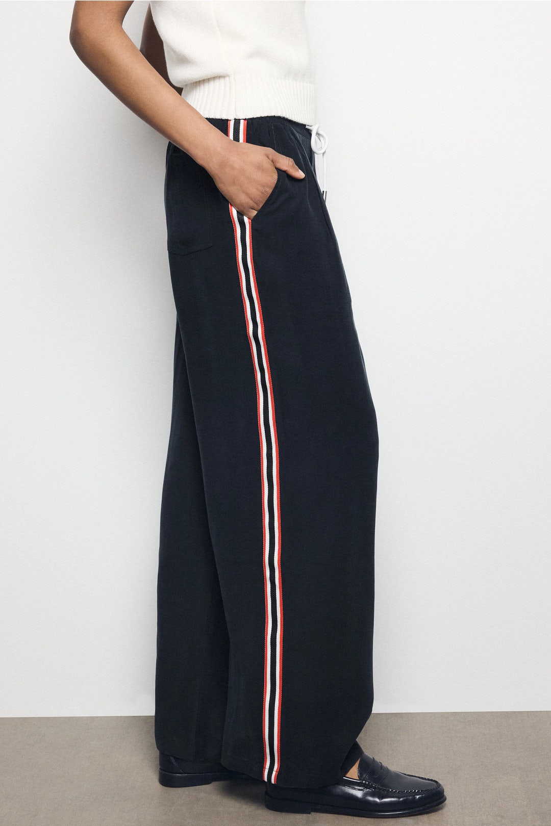 Wide Leg Drawcord Pant by Hunter 1