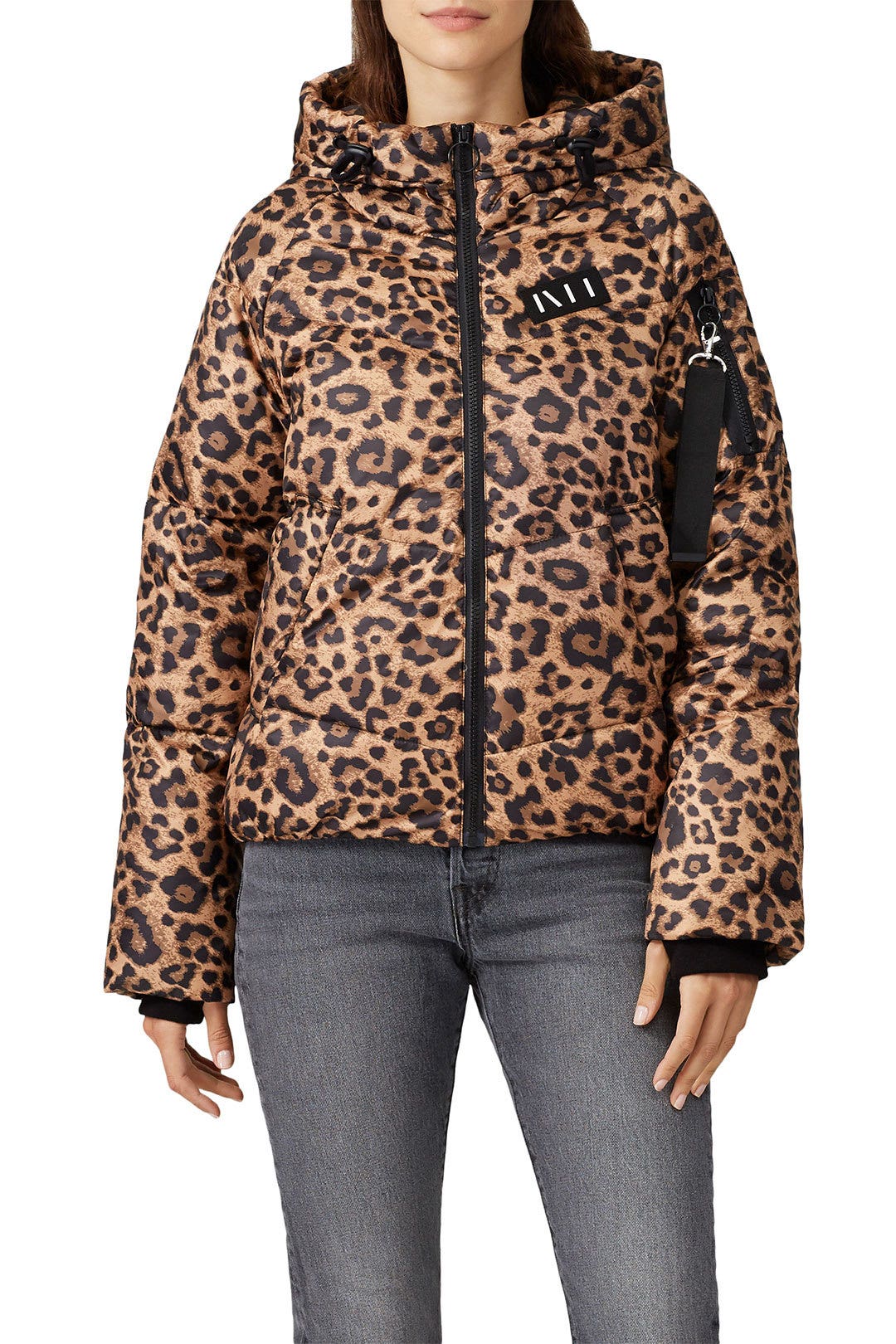 Leopard Cire Puffer Jacket by NVLT 1