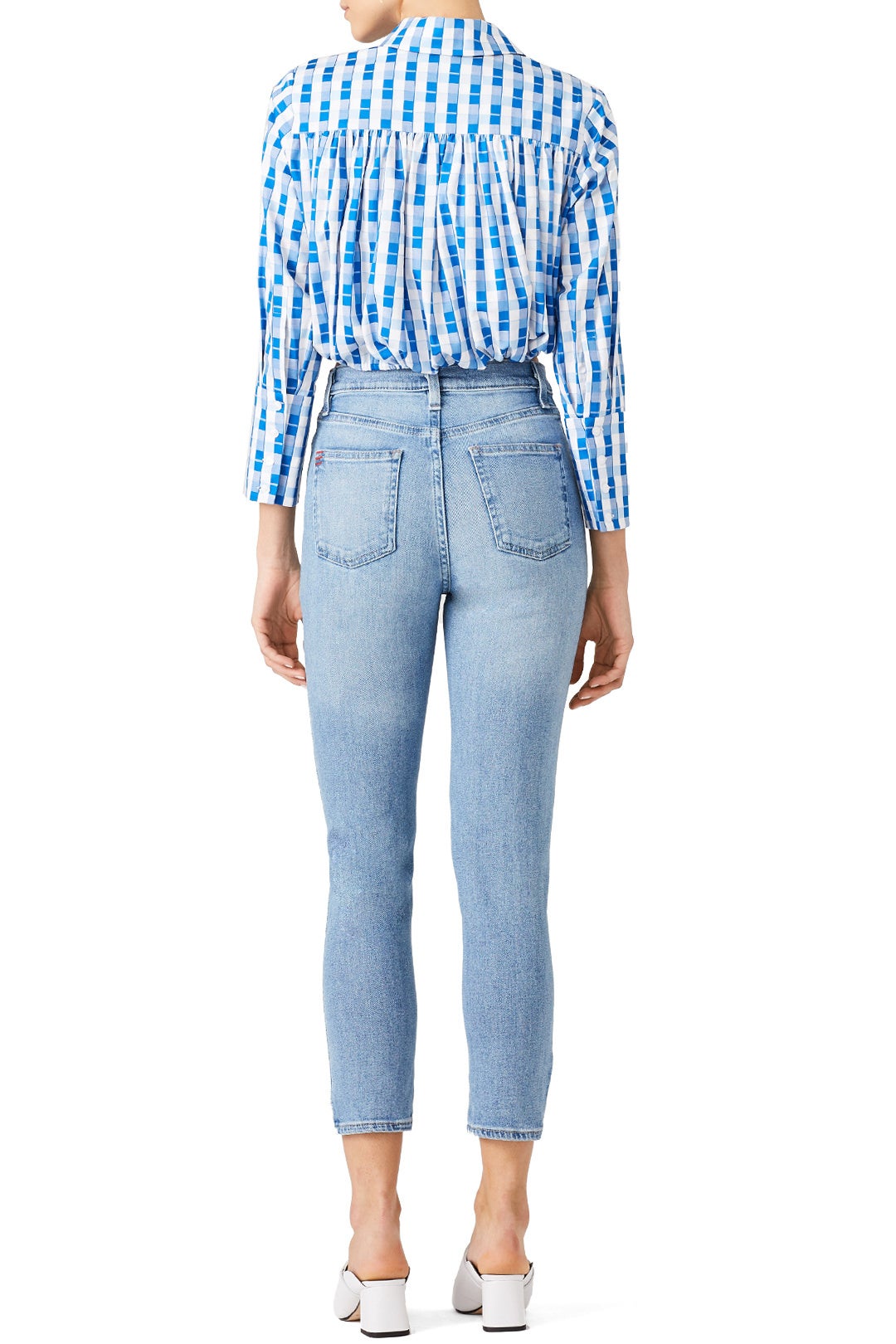 Gingham Ariela Crop Top by Alexis 1