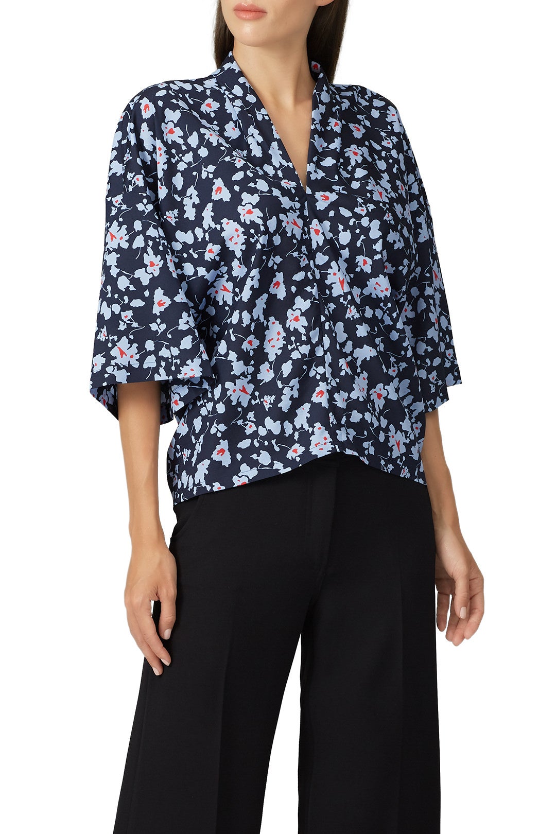 Floral Boxy Blouse by Derek Lam 10 Crosby x RTR 2