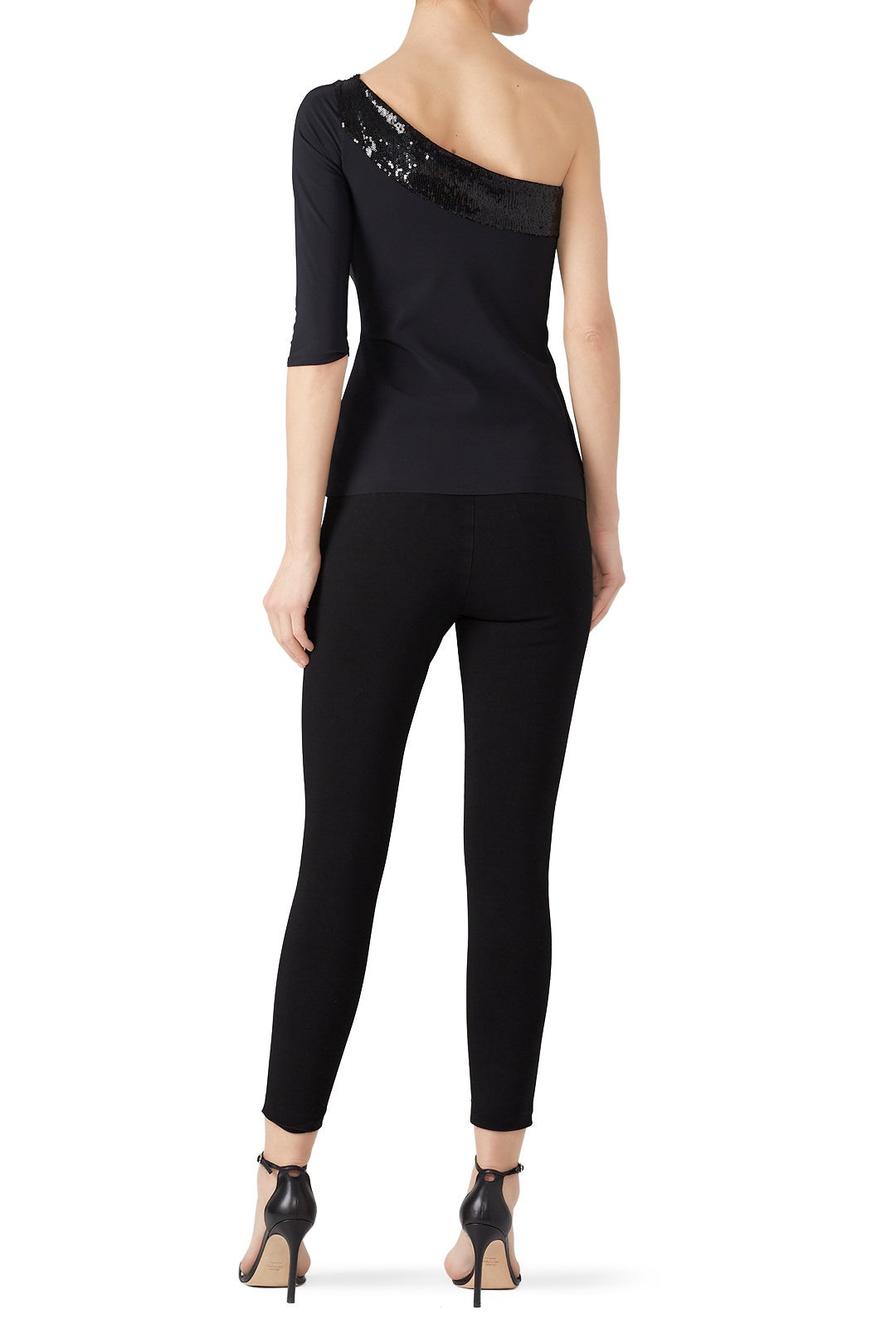 Sequin Shoulder Top by Chiara Boni La Petite Robe 1