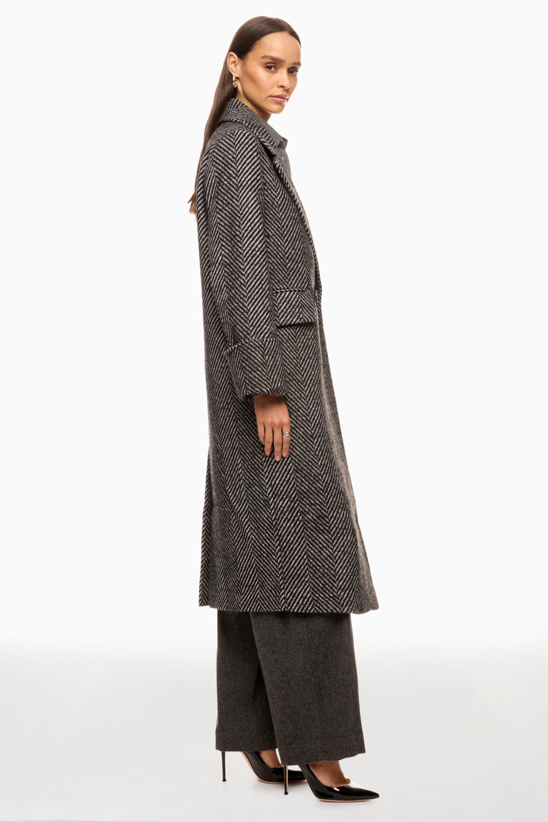 Retro Herringbone Oversized Coat by NVLT | Rent the Runway Retro Herringbone Oversized Coat by NVLT | Rent the Runway