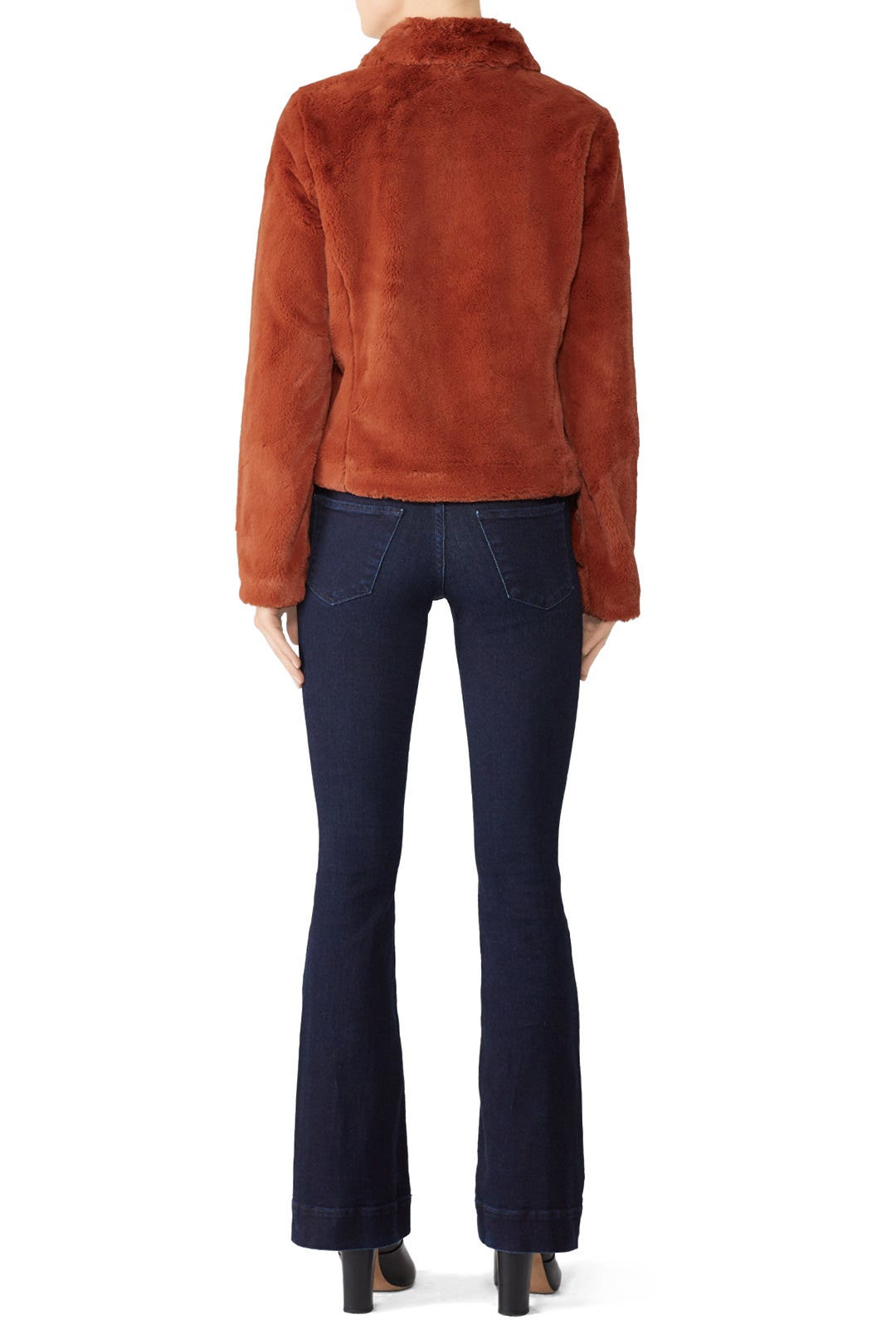 Rust Henderson Faux Fur Jacket by Rebecca Minkoff 1