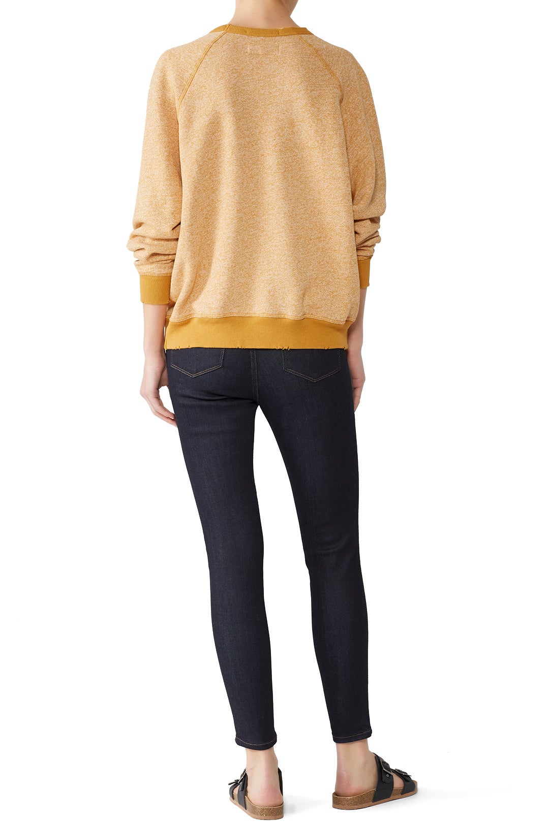 Goldenrod College Sweatshirt by The Great. 1