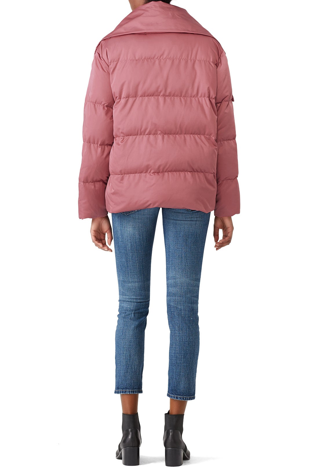 Pink Wrap Puffer Jacket by Avec Les Filles 1