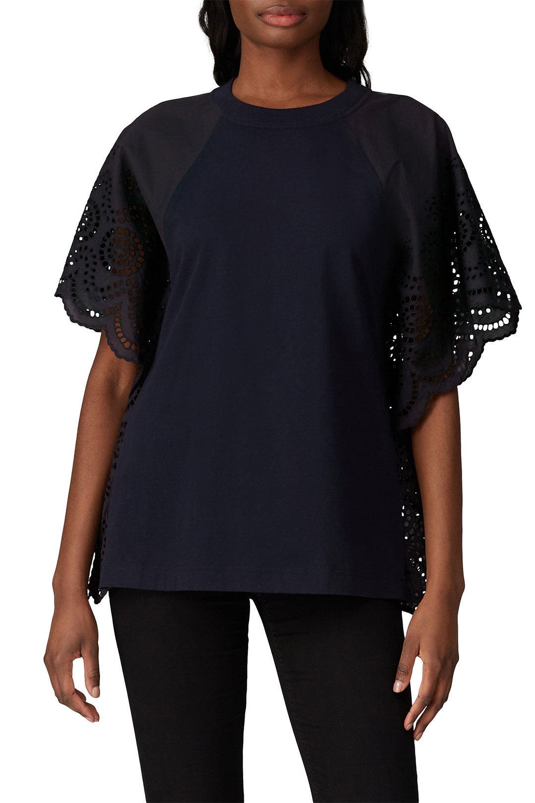 Multi Eyelet Top by Cedric Charlier 2