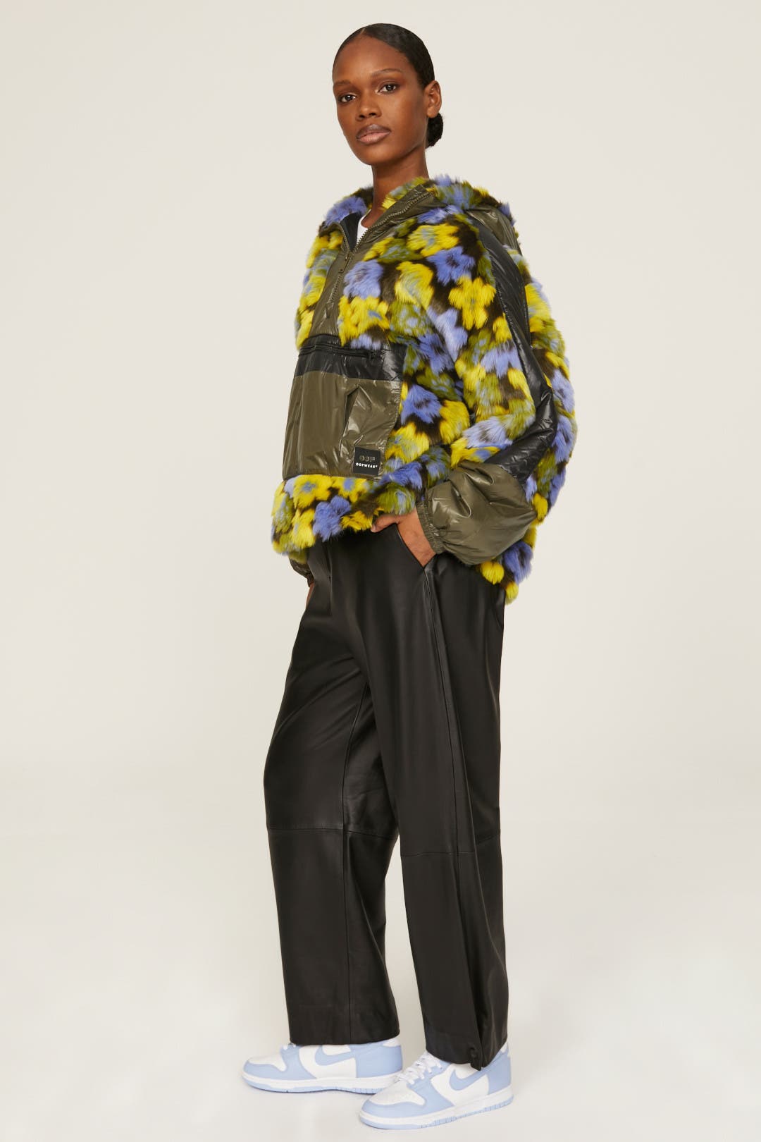 Faux Fur Floral Pullover by OOF | Rent the Runway