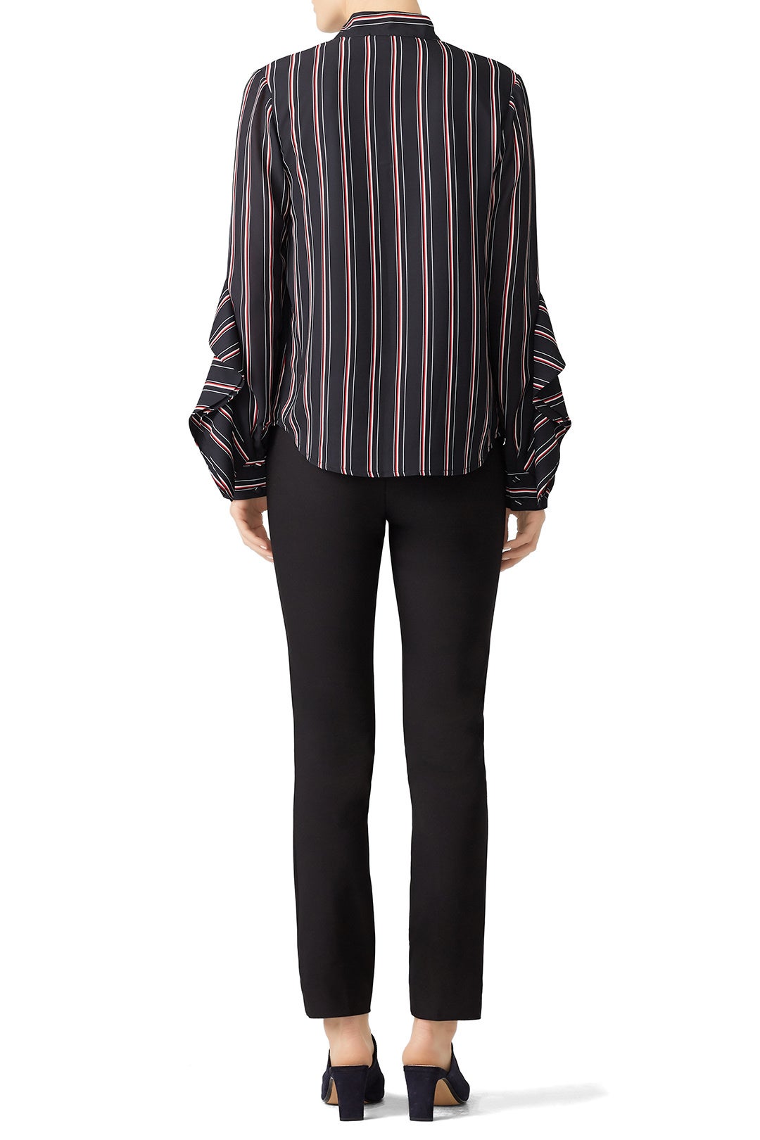 Kipling Woven Striped Blouse by Adelyn Rae 1