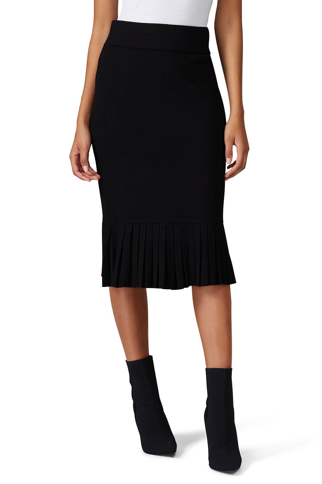 Slim Pleated Peplum Skirt by Club Monaco 1