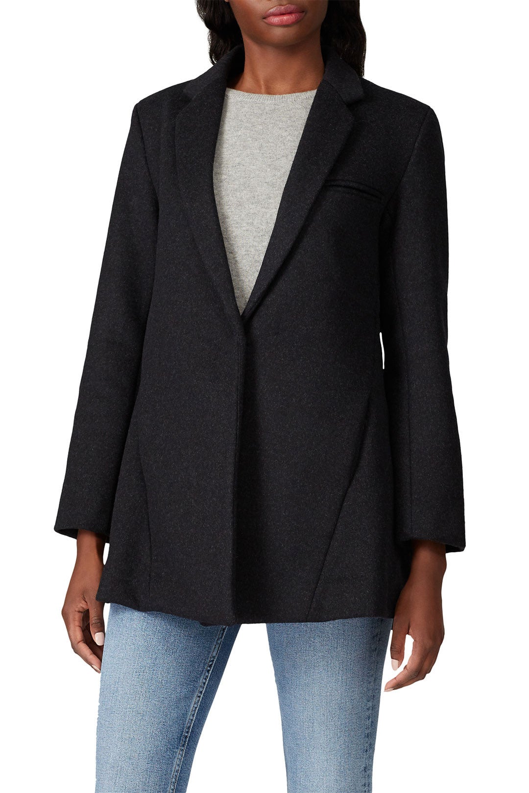 Charcoal Short Coat by Co 1