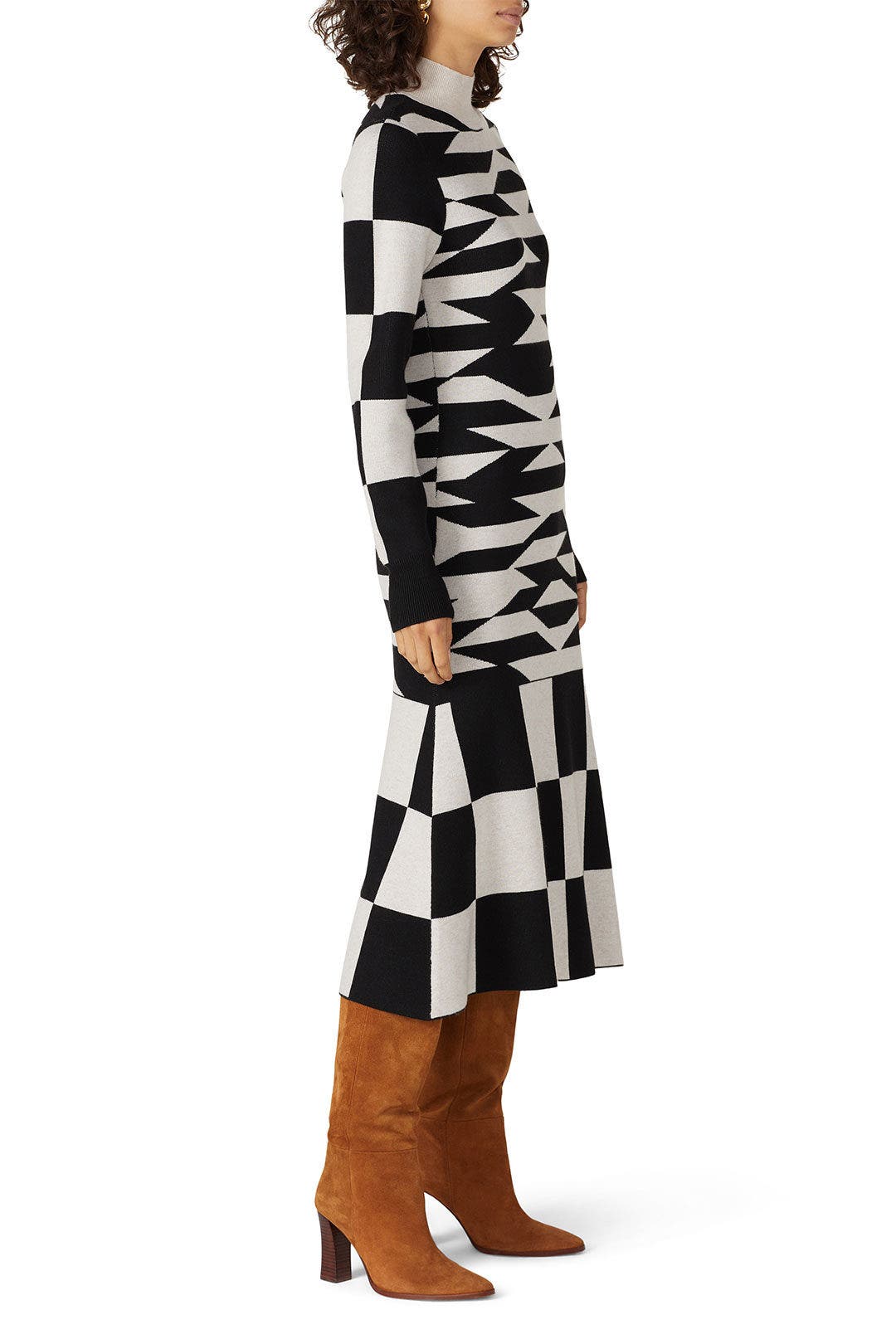 Abstract Geo Sweater Dress by Louna 1