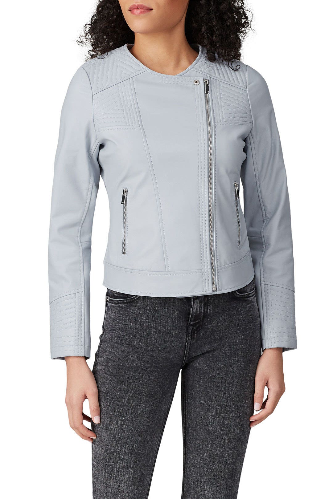 Blue Moto Jacket by Slate & Willow 1