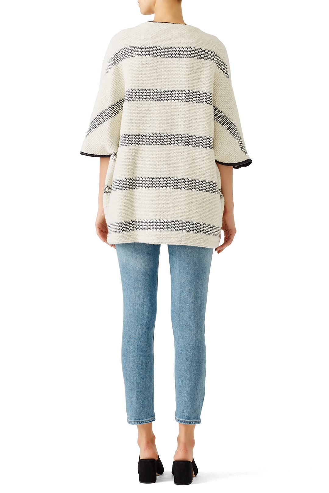 Ivory Striped Jacket by Waverly Grey 2