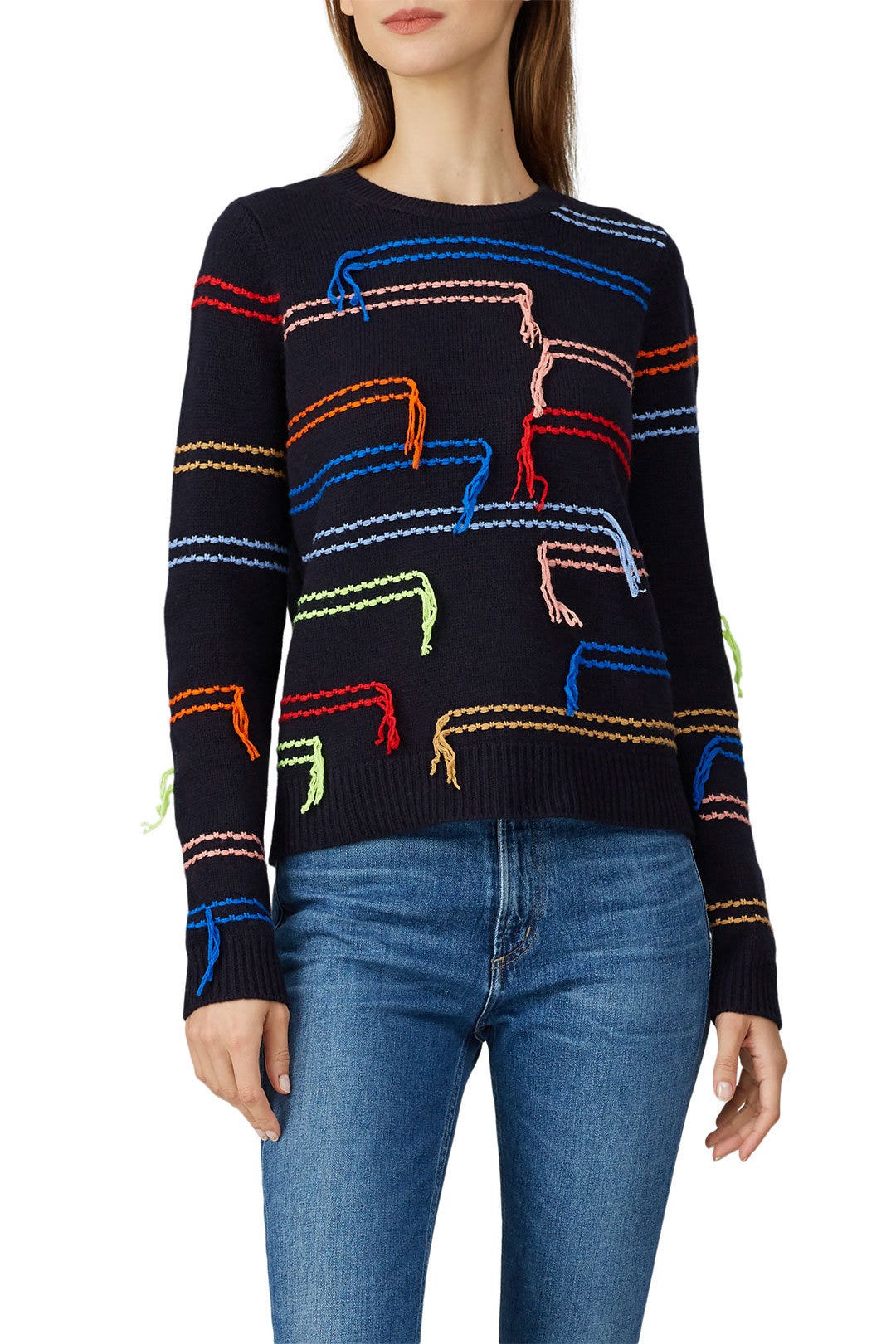 Multi Horizontal Stripe Sweater by Chinti & Parker 1