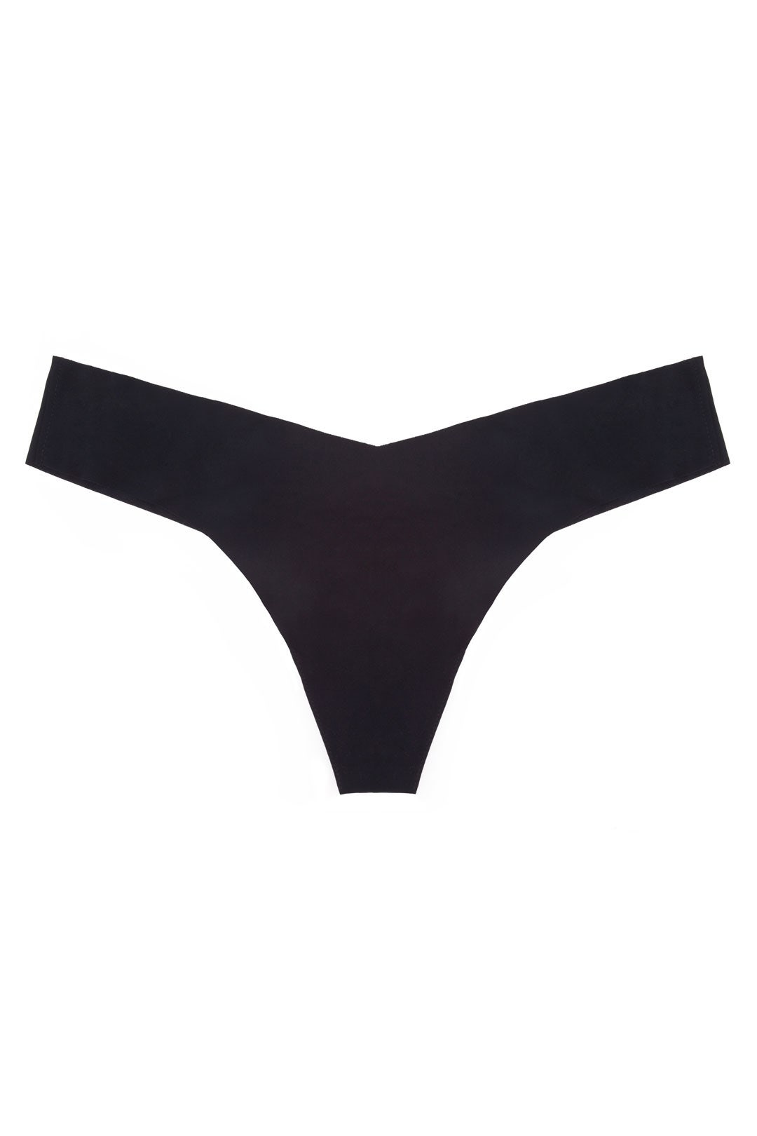 Seamless Black Low-Rise Thong by Commando 1