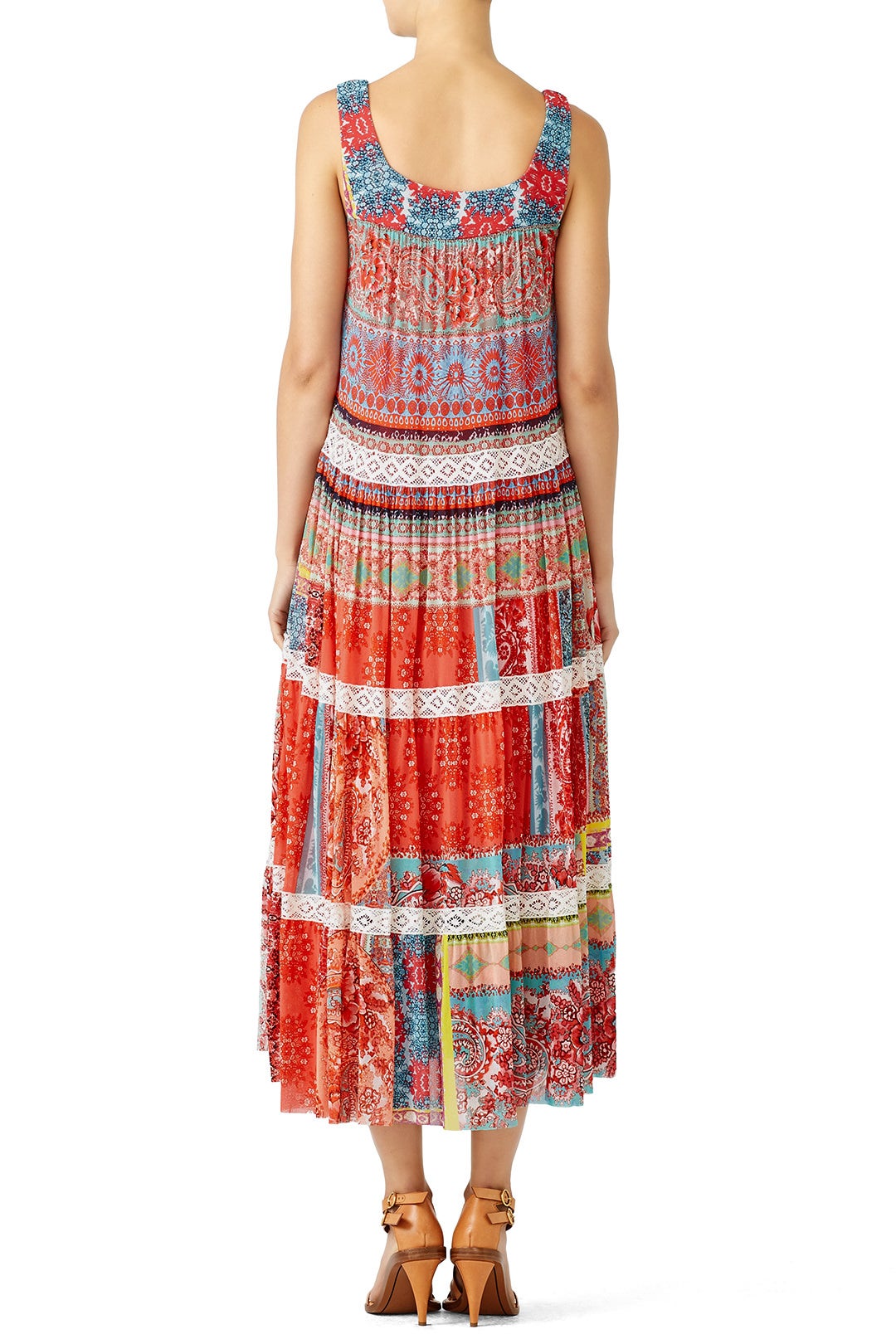 Paisley Patchwork Dress by Fuzzi 2