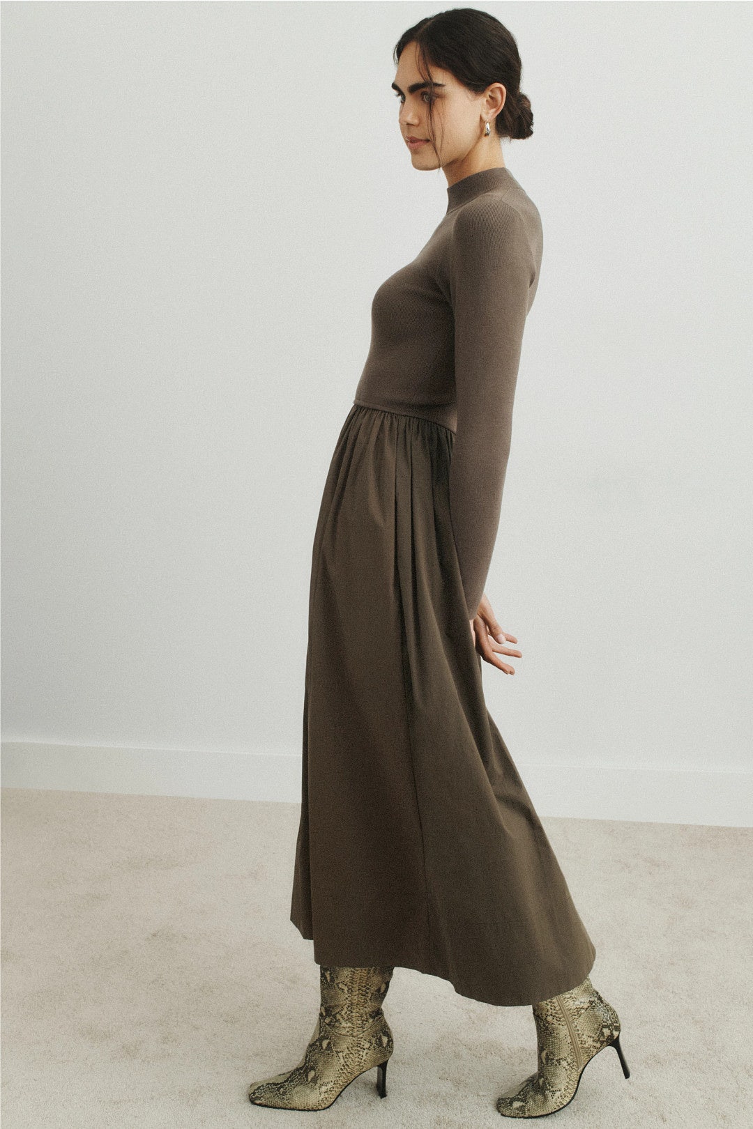 Green Multimedia Barrett Dress by Marie Oliver 1