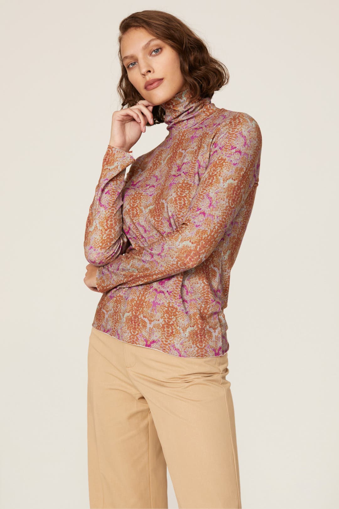 Scout Python Turtleneck Top by No.6 | Rent the Runway