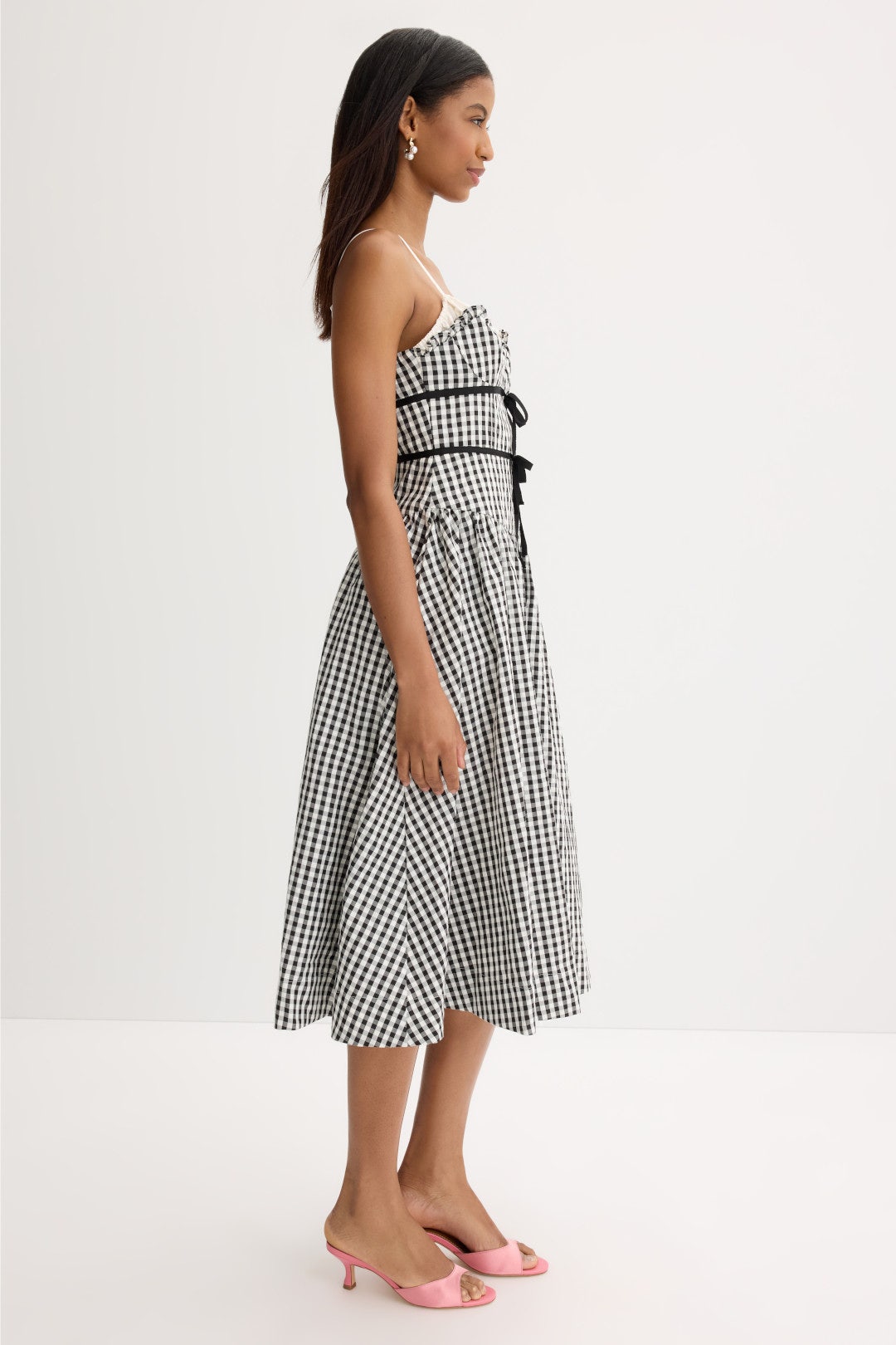 Georgia Gingham Midi Dress