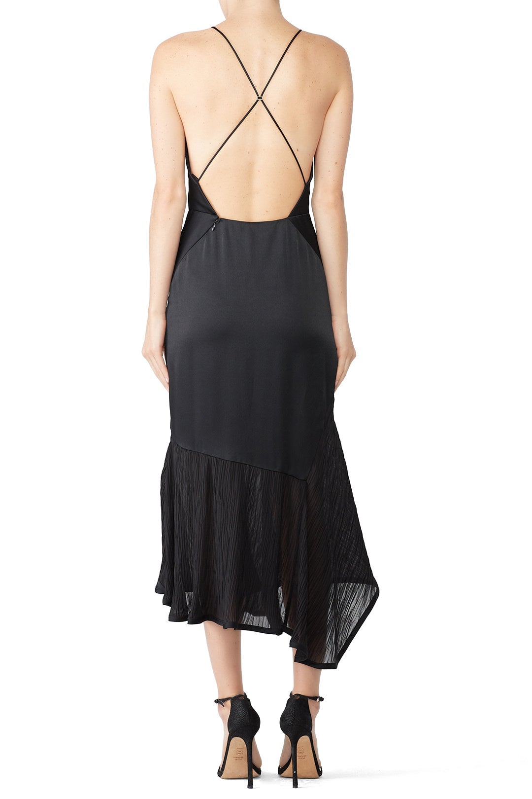 Black Plisse Cocktail Dress by Jason Wu Collection 1