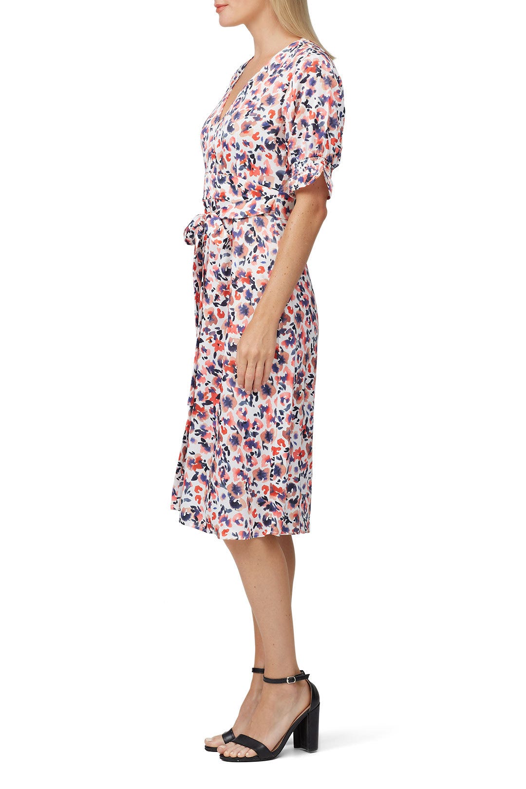 Puff Sleeve Midi Dress by Slate & Willow 2
