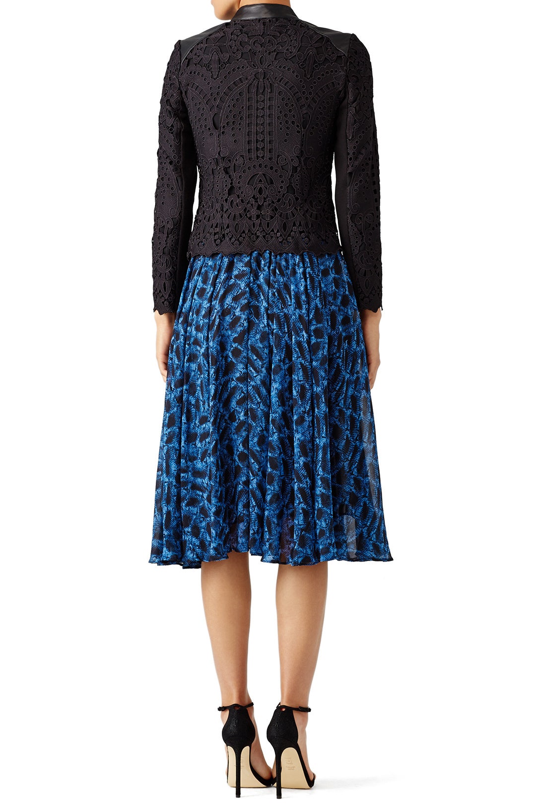 Black Lace Moto Jacket by Cut 25 2