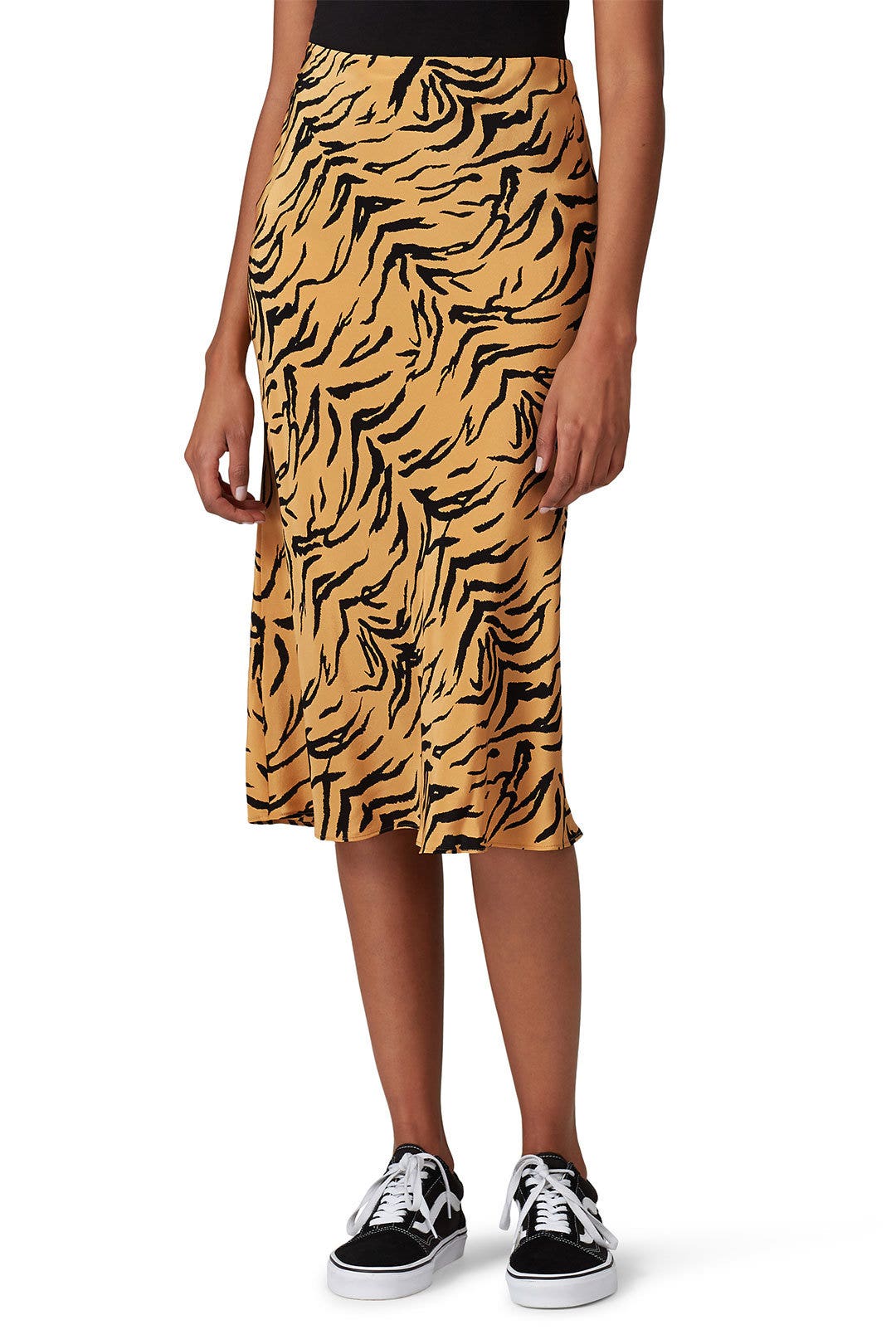 Tiger Print Pull On Midi Skirt by Madewell 1