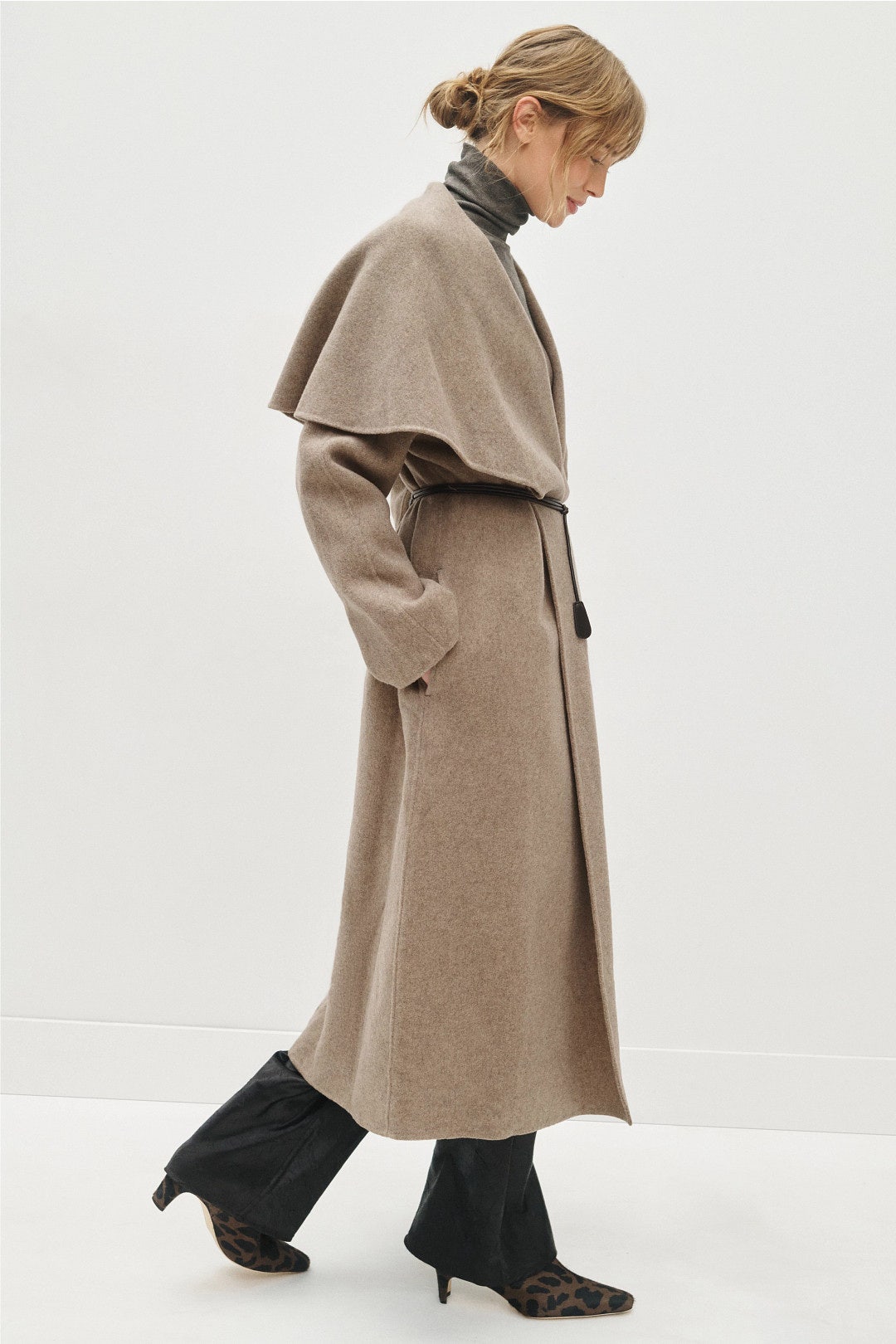 Grey Kay Double Faced Coat by Reformation 1