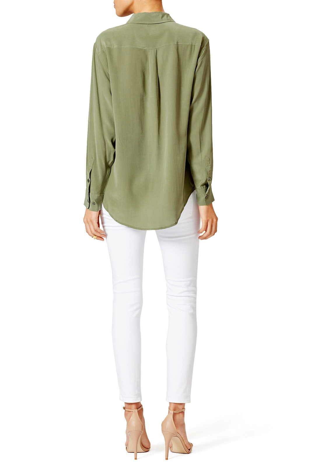 Green Signature Button Down by Equipment 2