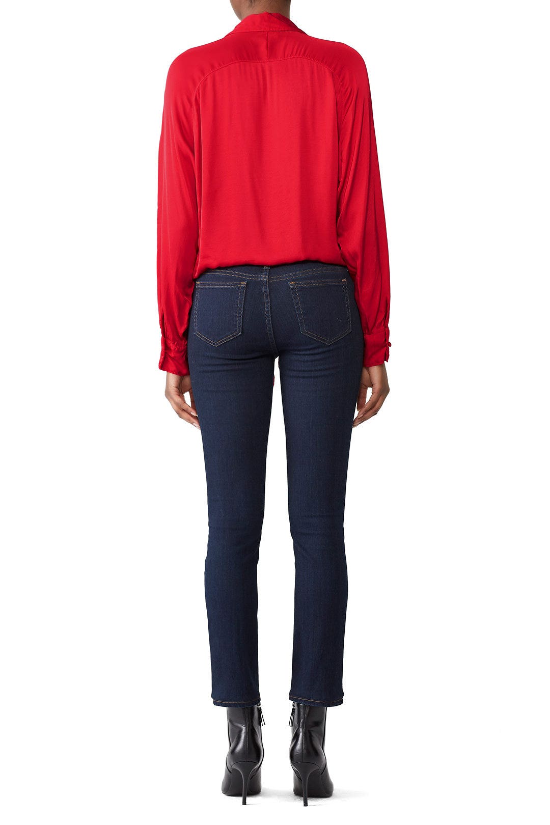 Red Tie Front Shirt by Fifteen Twenty 2