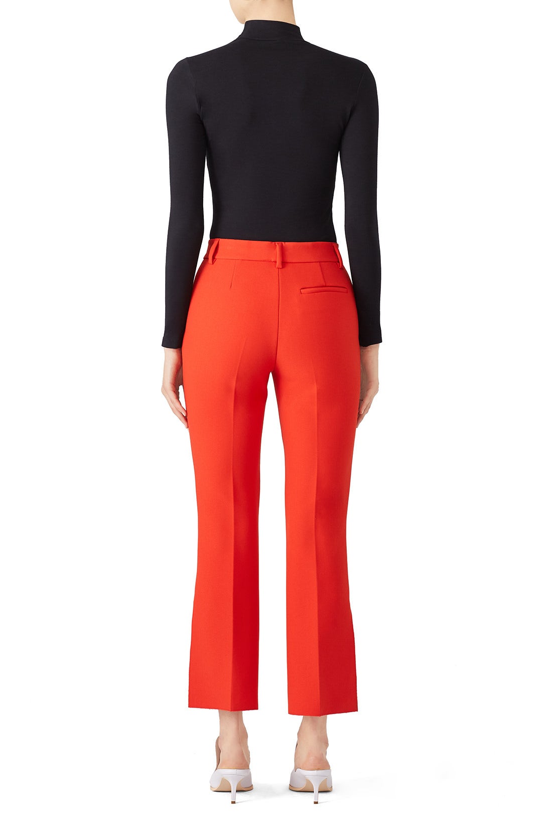 Red Flared Pants by MSGM 1