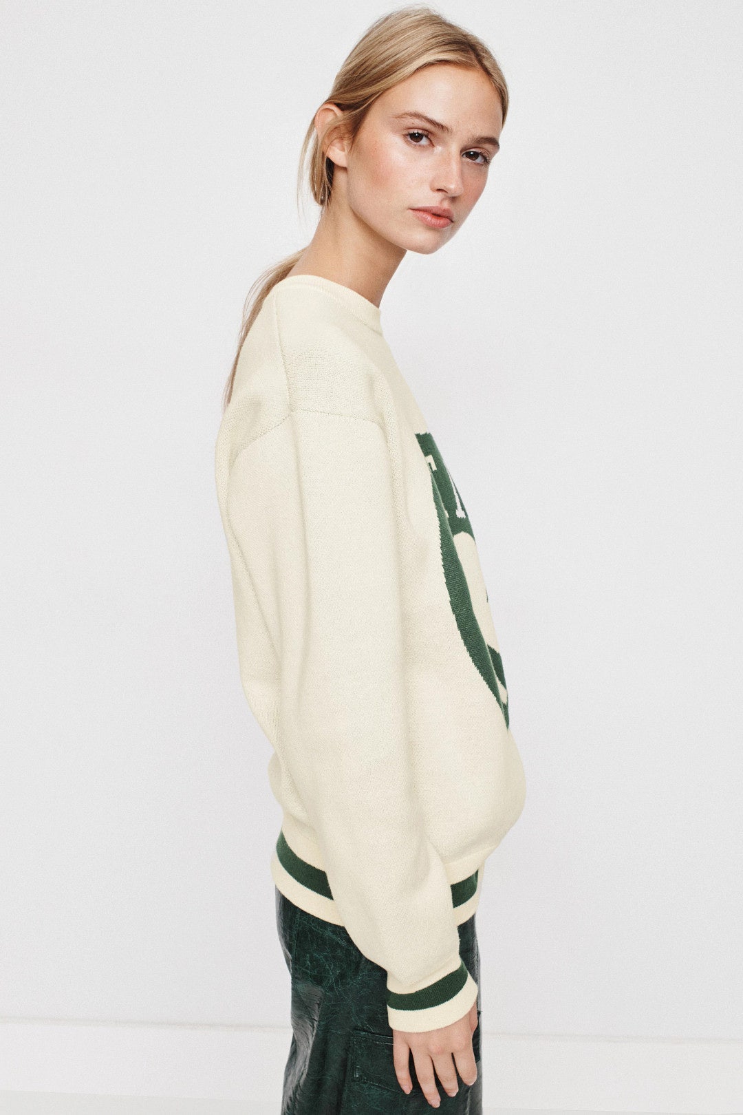 Celtics Crew Neck Sweater by Terez 1