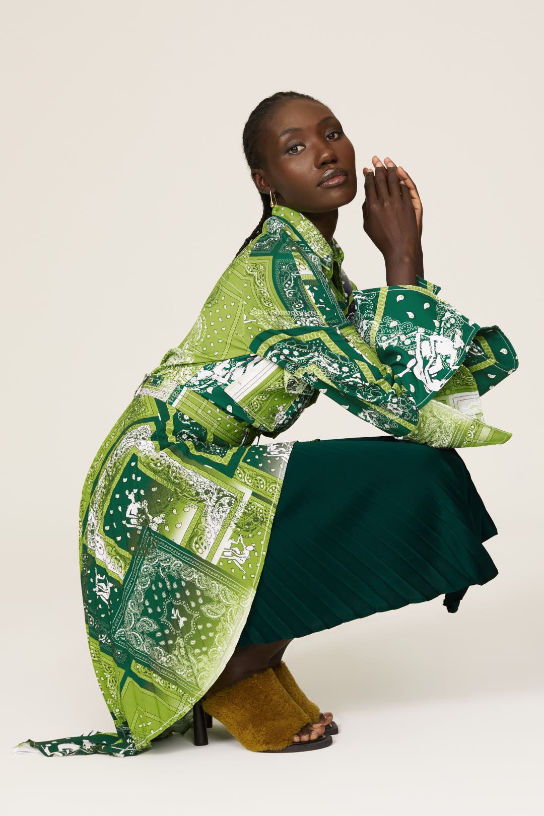 Sisterhood Bandana Skirt by Thebe Magugu | Rent the Runway