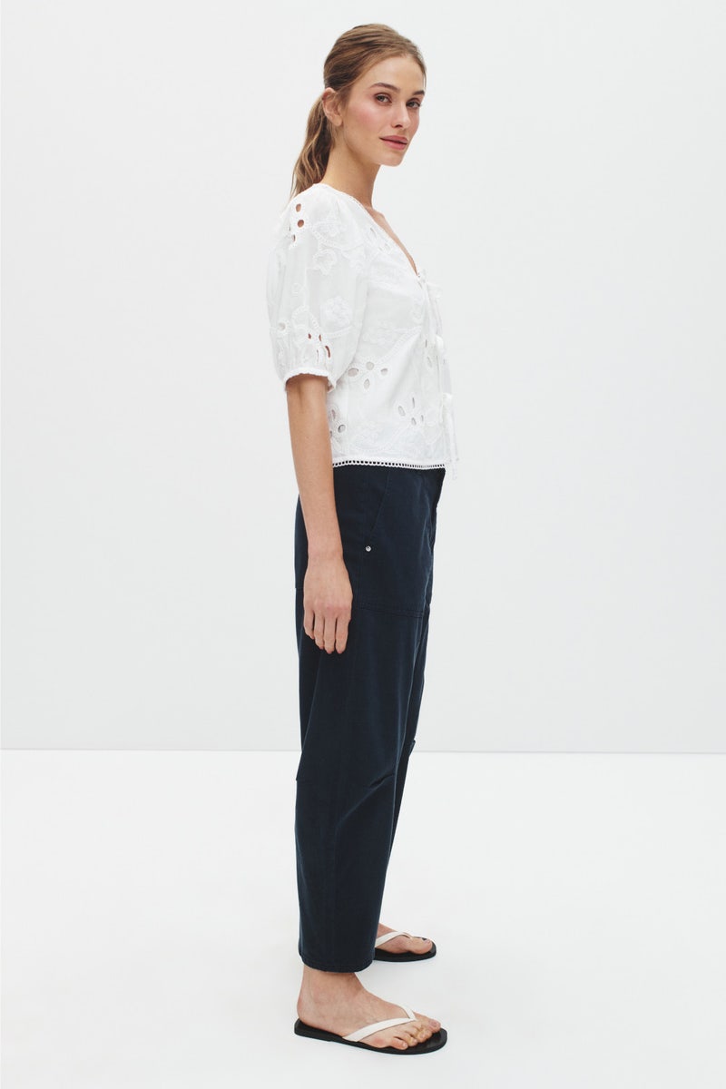 Open Tie Front Top by CeCe - Photo 1