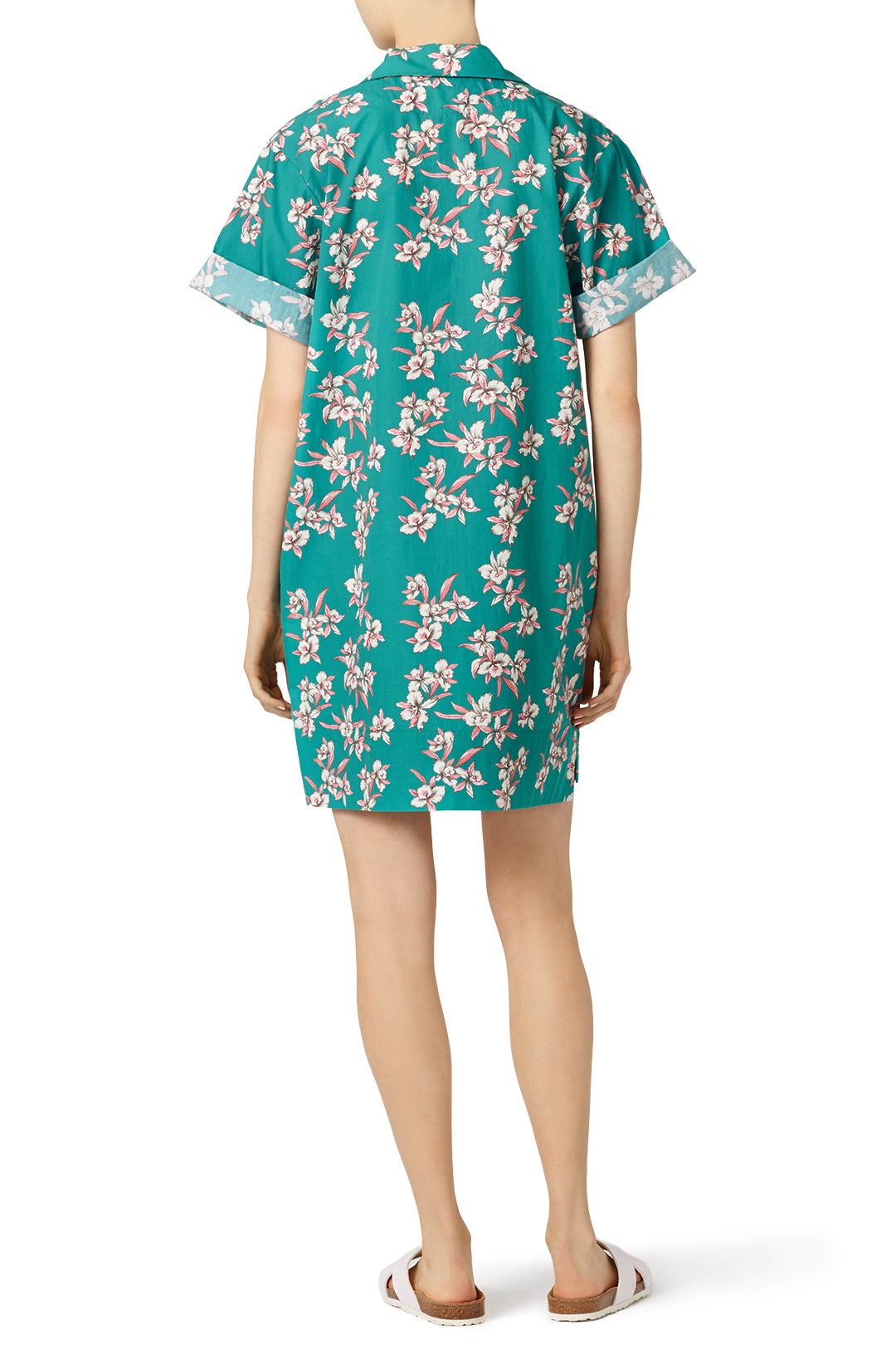 Teal Floral Print Elisa Dress by Corey 2