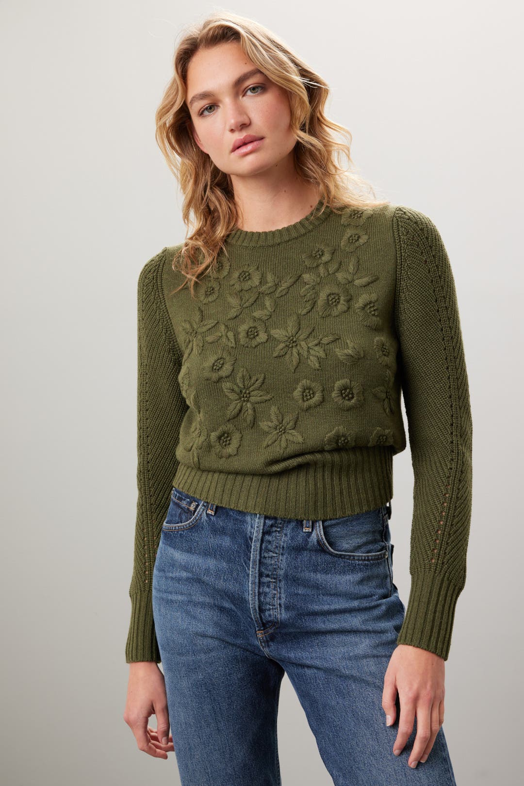 Embroidered Floral Sweater by Jason Wu x RTR | Rent the Runway