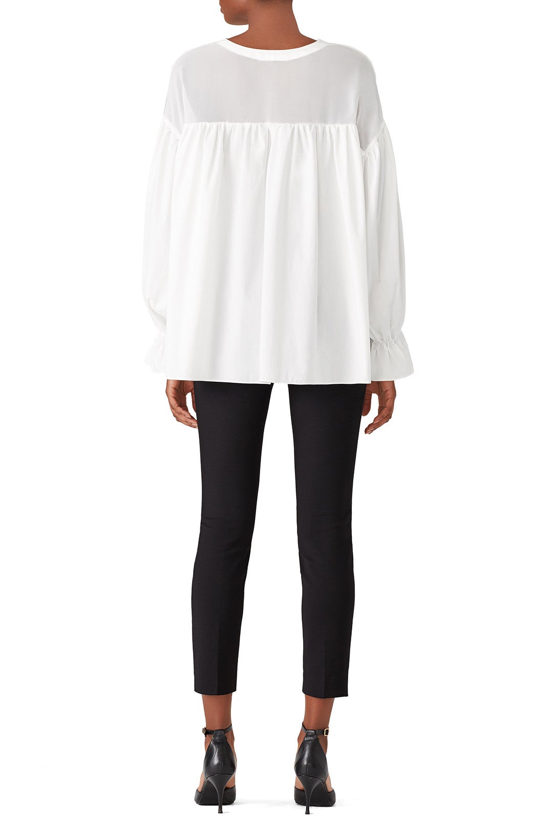 White Tied Peasant Top by Moon River 1